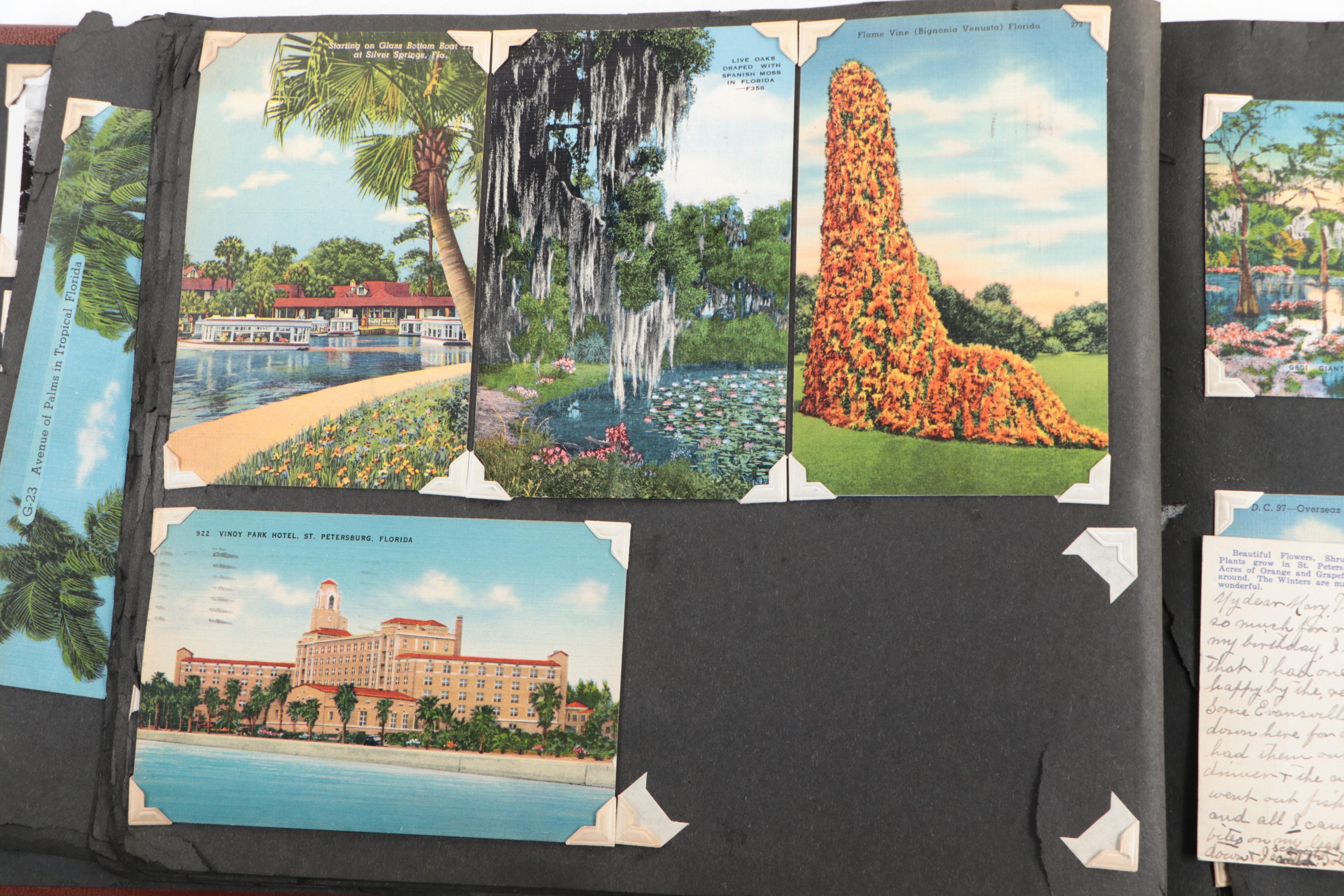 Florida, Colorado, Canada and More Souvenir Postcards, Mid-20th Century