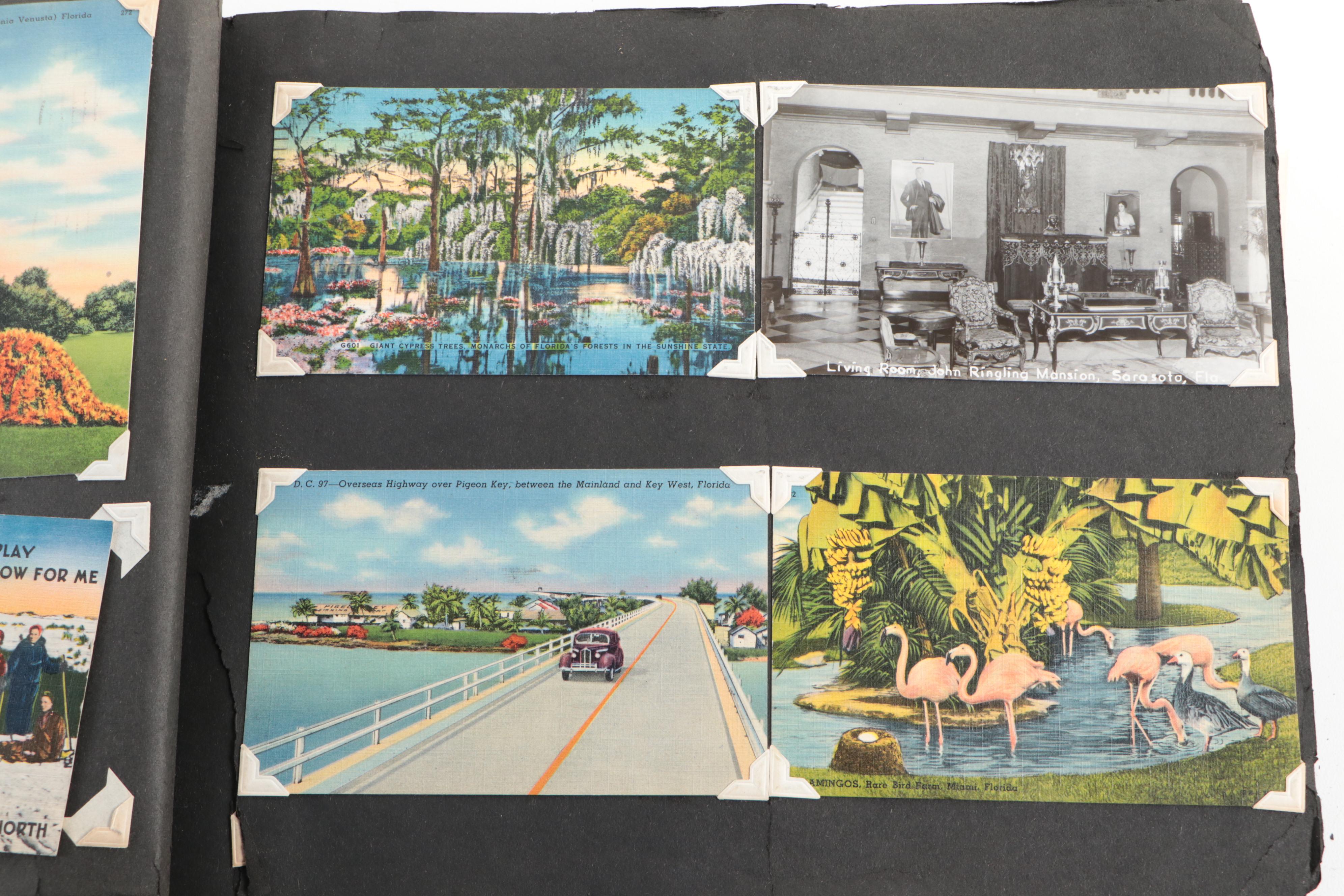 Florida, Colorado, Canada and More Souvenir Postcards, Mid-20th Century