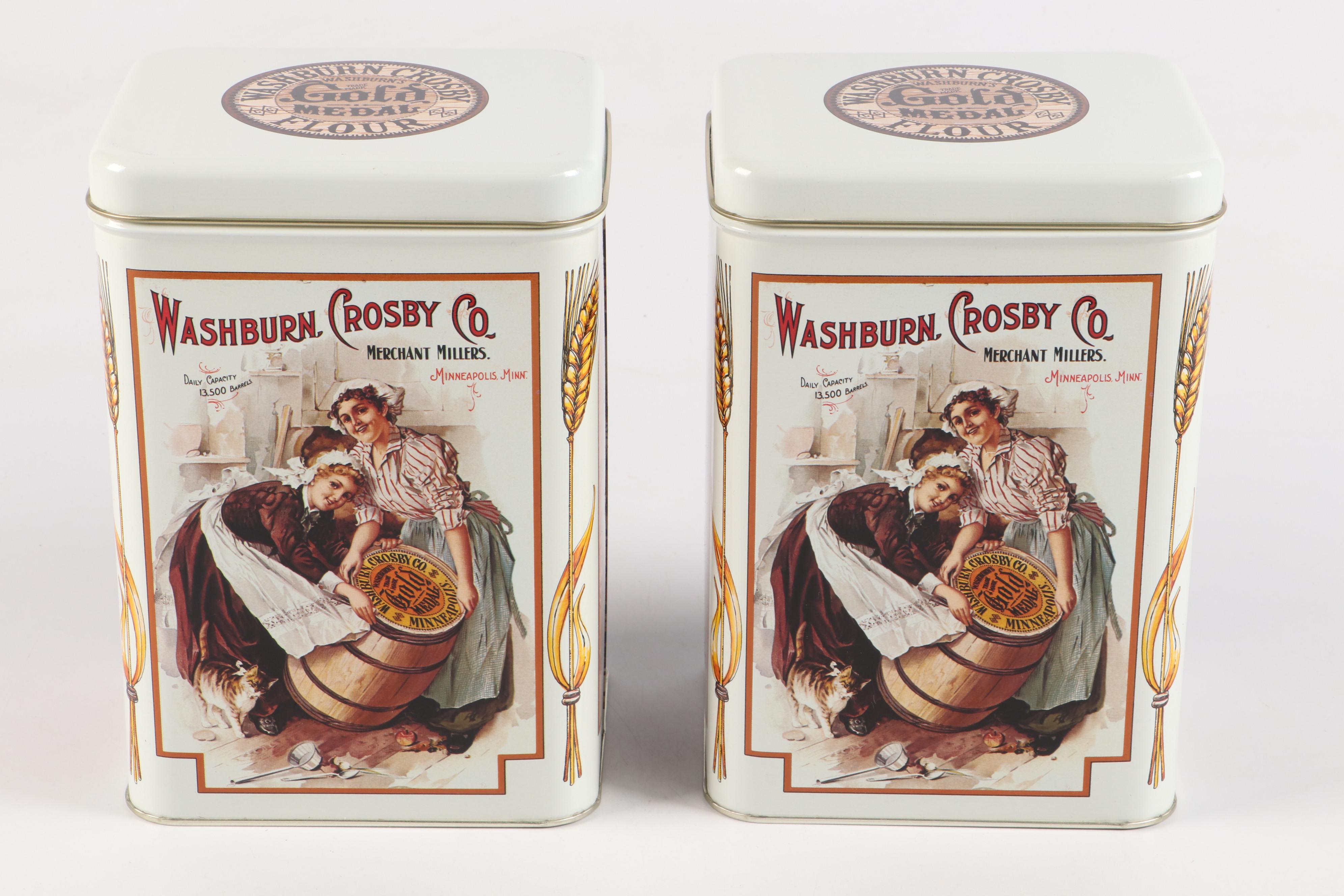 Washburn Crosby Co. Gold Medal Flour Tins