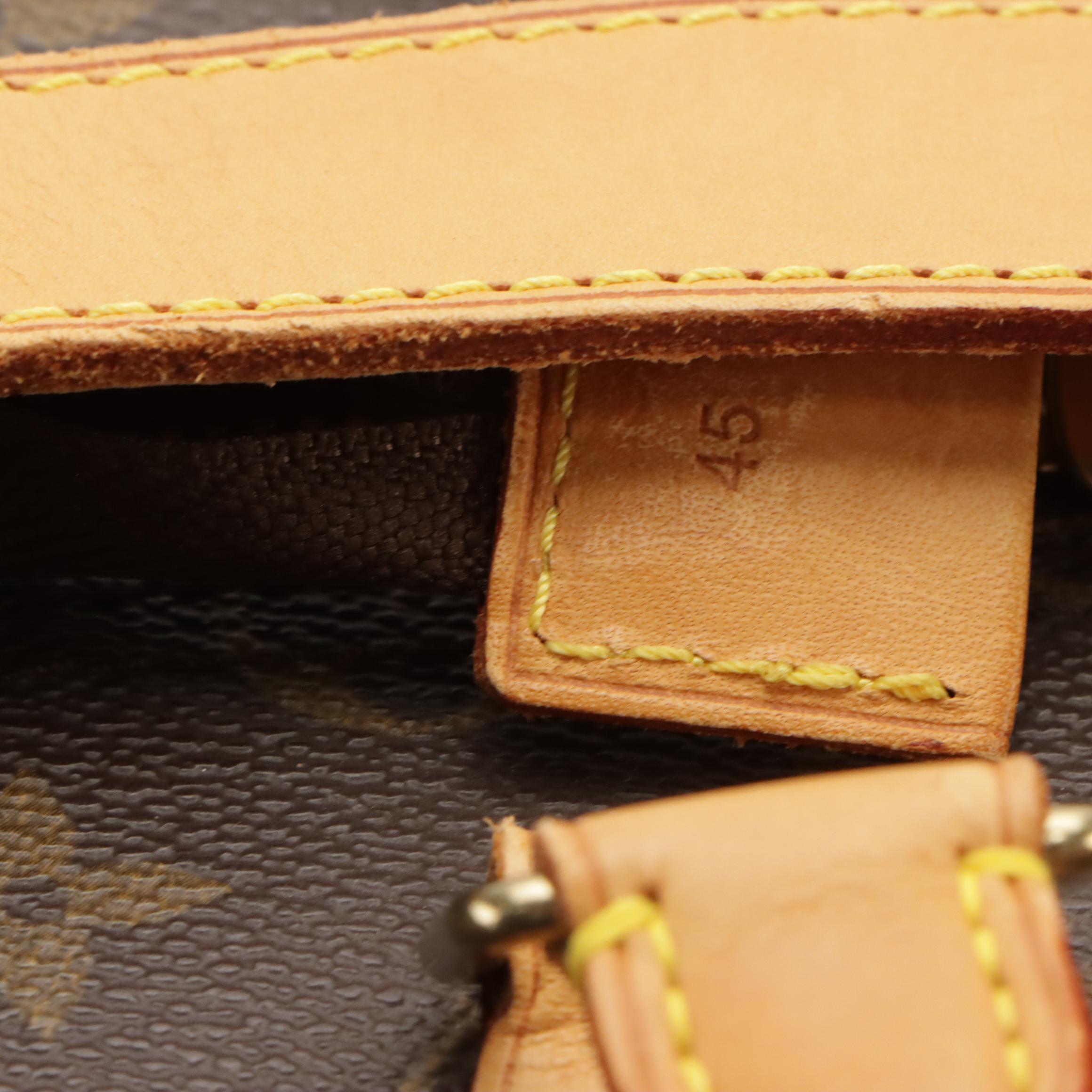 Louis Vuitton Cruiser 45 Travel Bag in Monogram Canvas and Leather