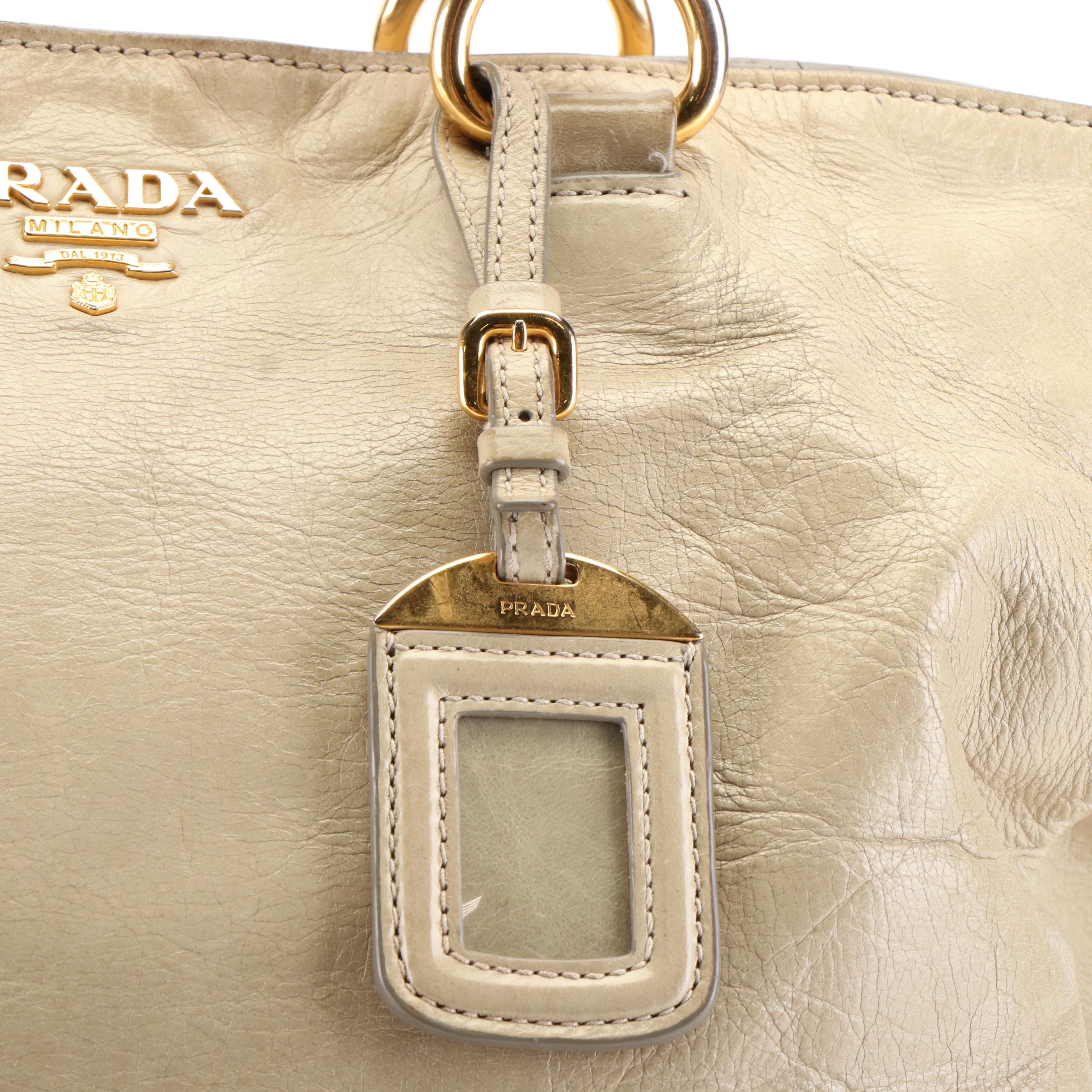 Prada 2Way Tote Bag in Vitello Shine Leather