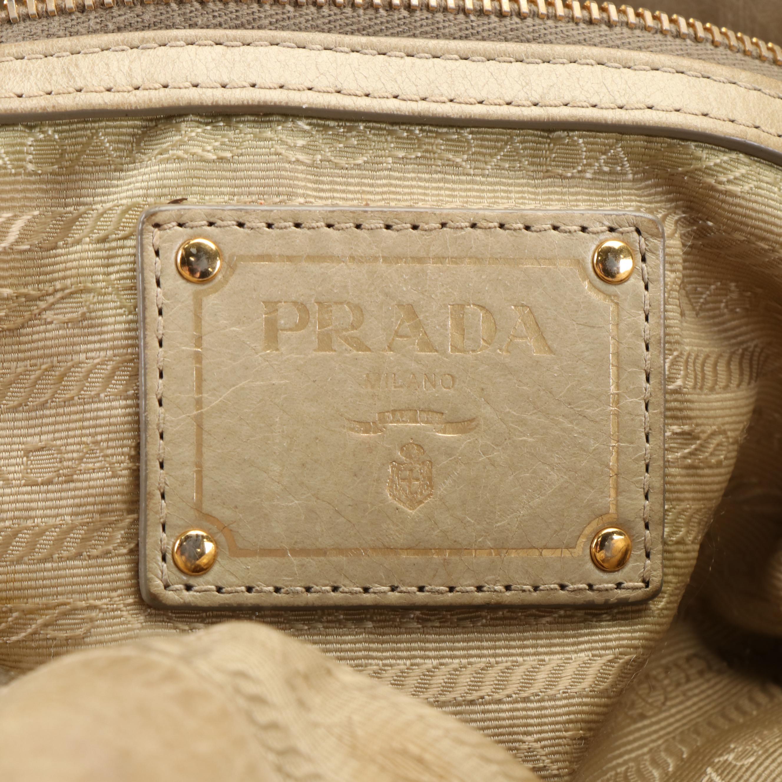 Prada 2Way Tote Bag in Vitello Shine Leather