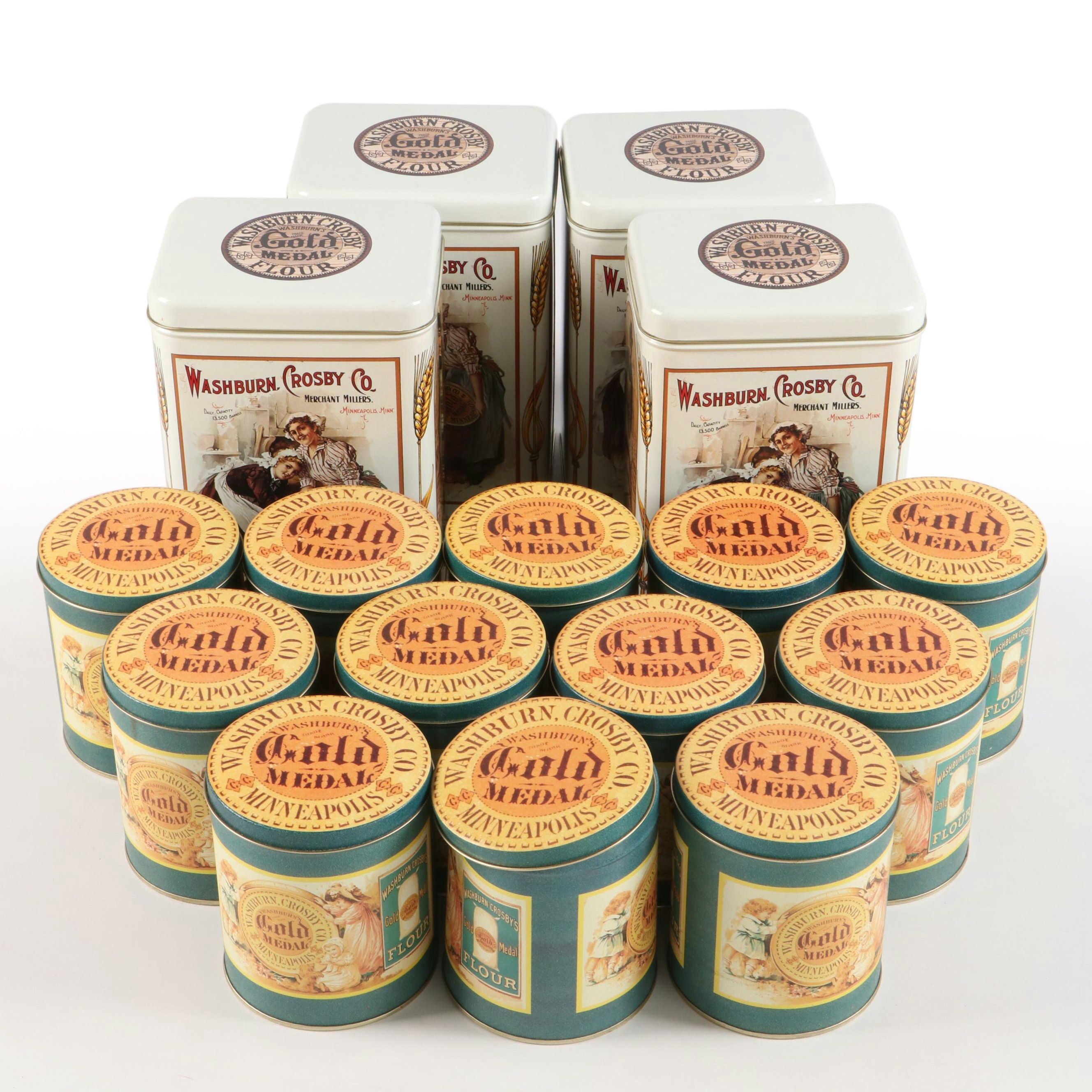 Washburn Crosby Co. Gold Medal Flour Tins