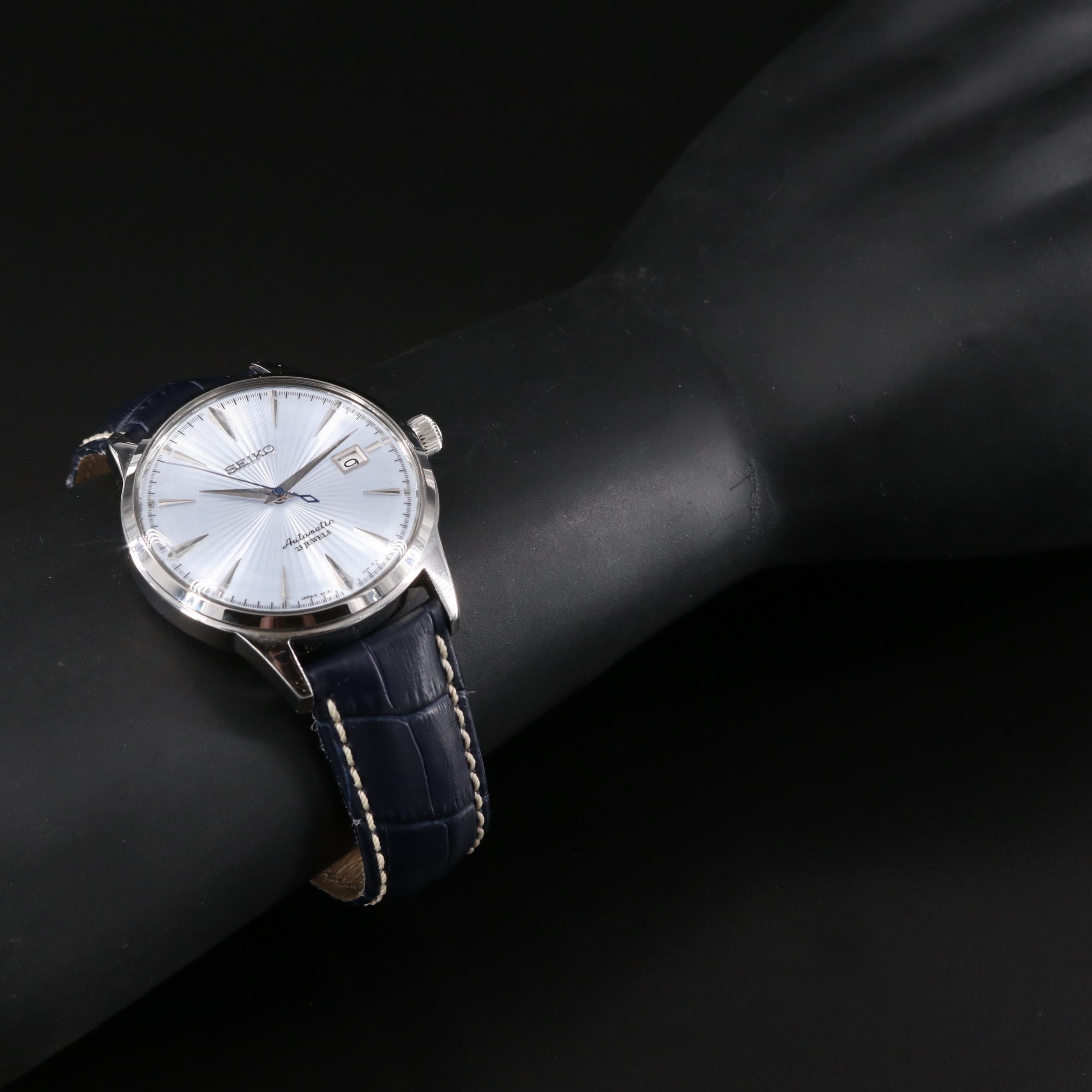 Seiko Blue 6R15 Steel 40mm Steel Automatic Watch