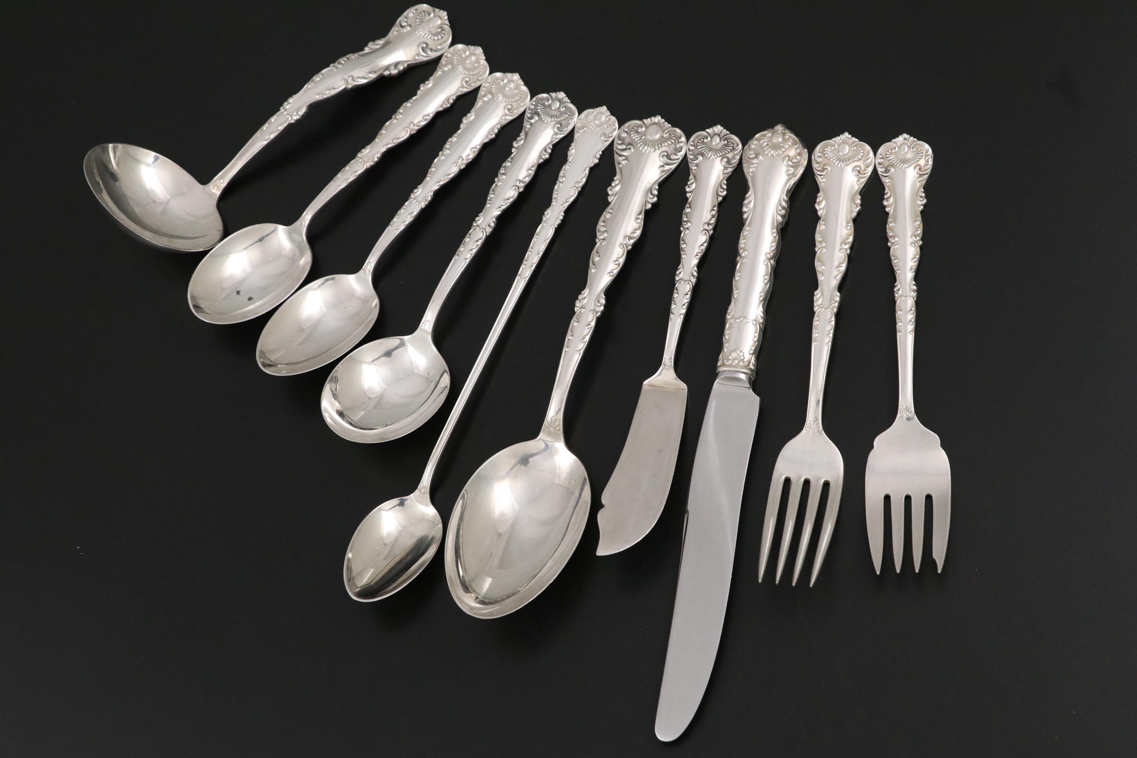 Frank M. Whiting "Neapolitan-Kings Court" Sterling Silver Flatware