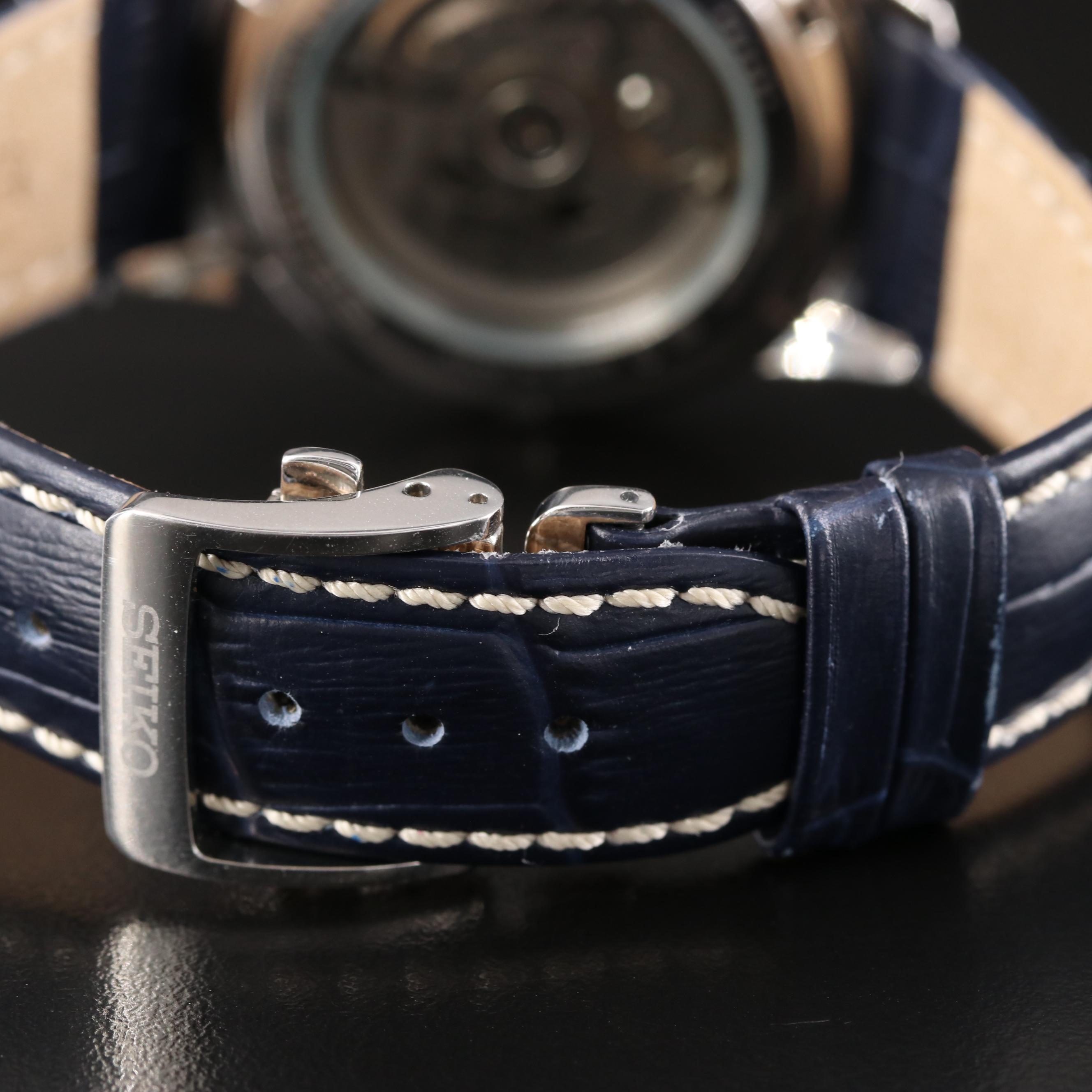 Seiko Blue 6R15 Steel 40mm Steel Automatic Watch