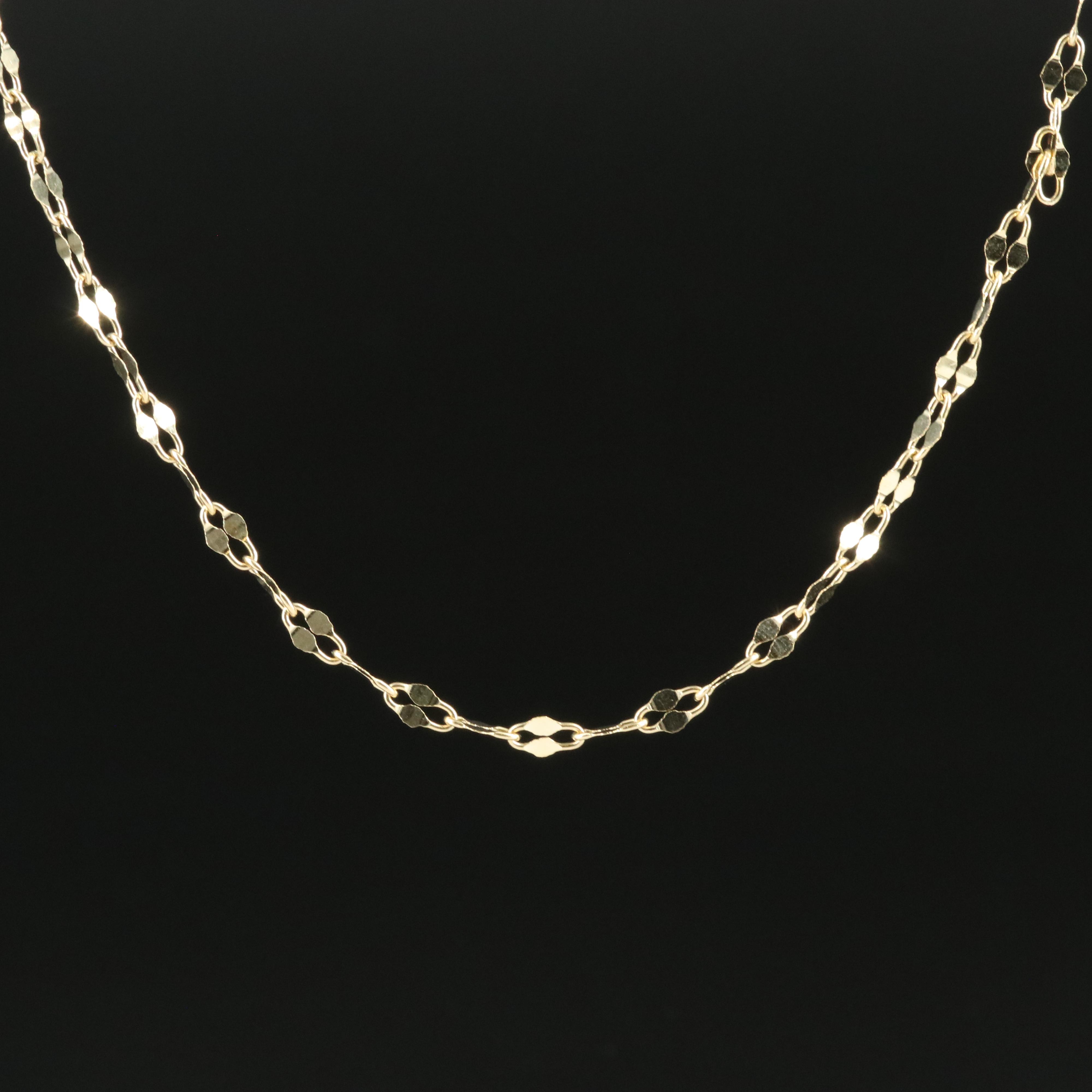 14K Fancy Link Necklace