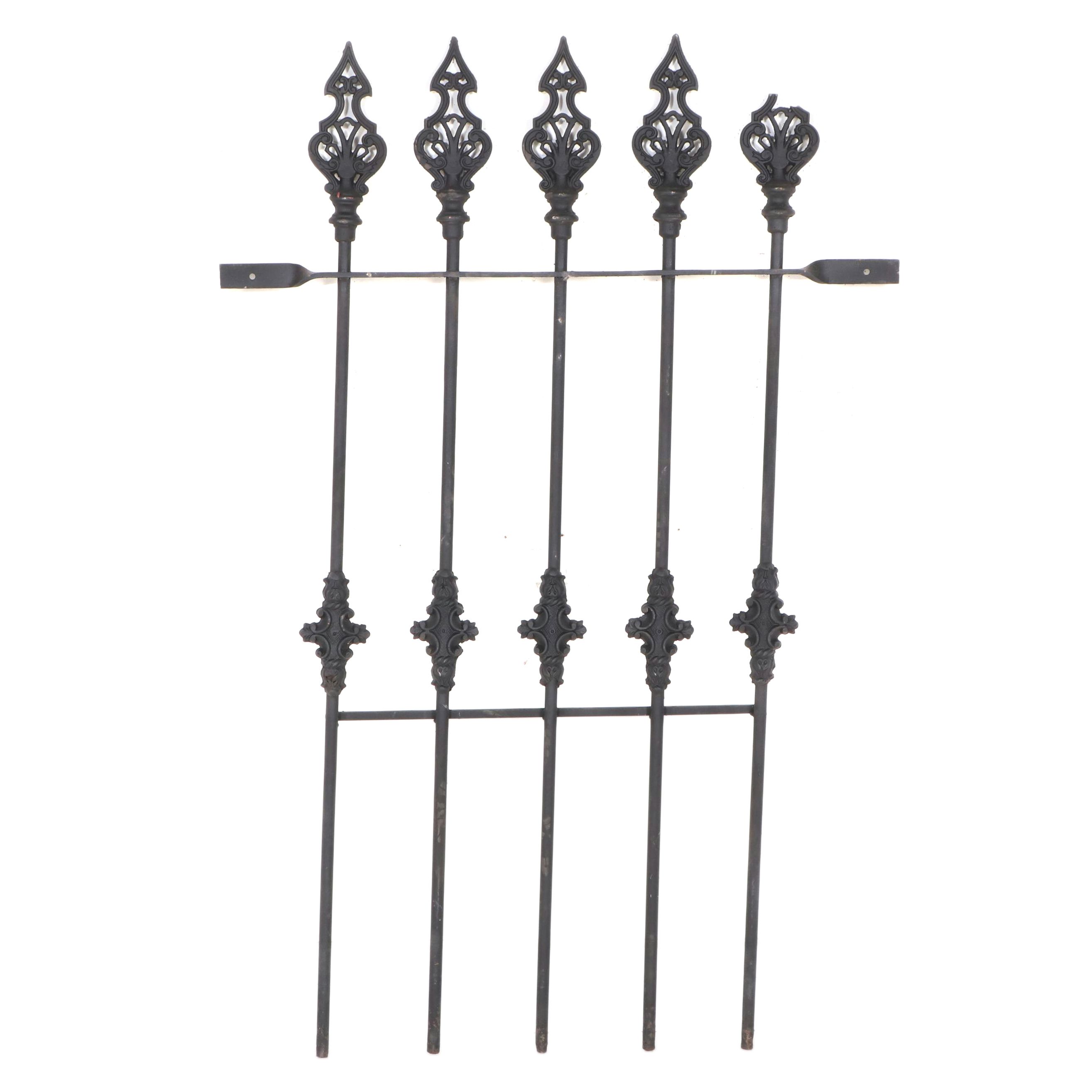 Architectural Salvage Cast Metal Fence Section