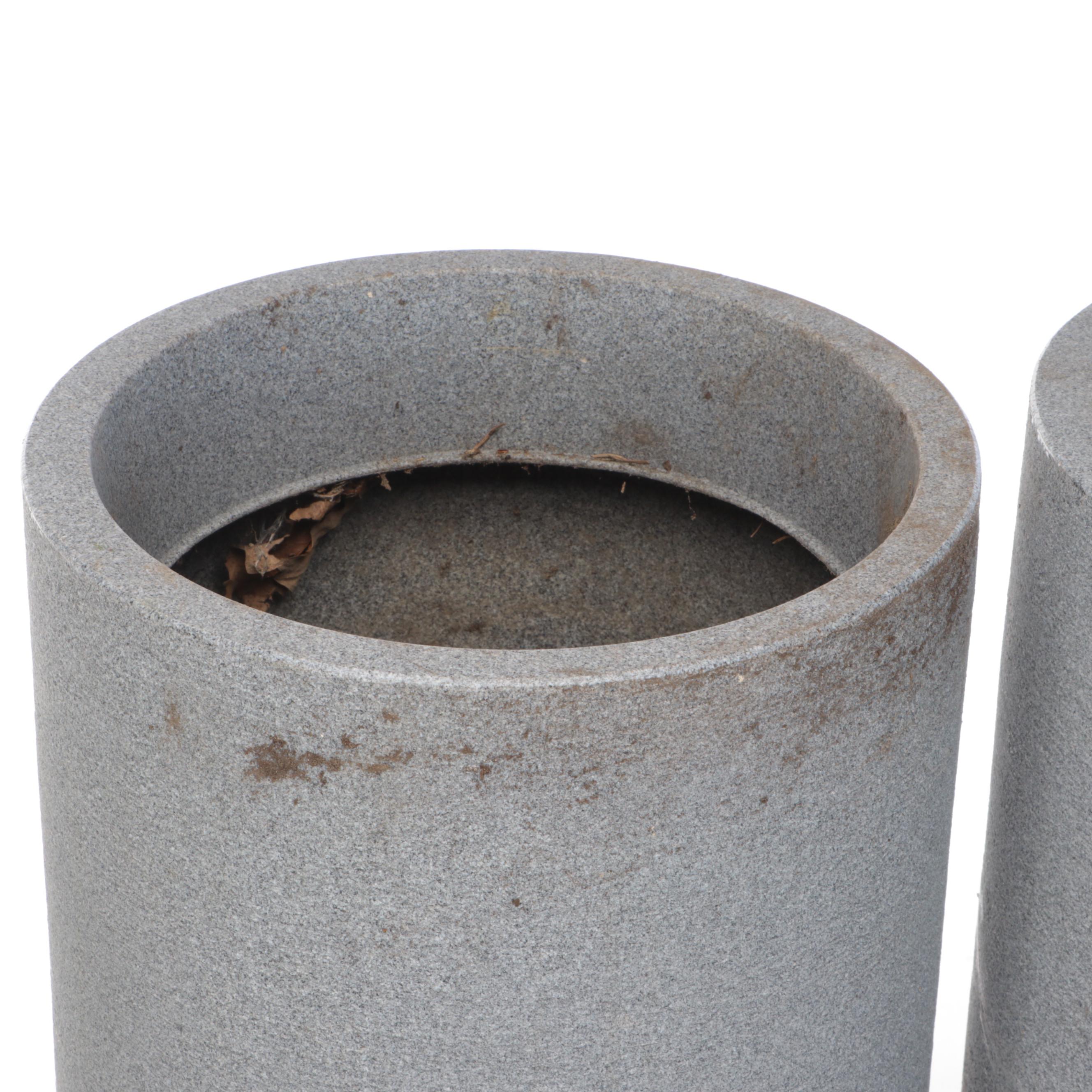 Contemporary Grey Outdoor Planters