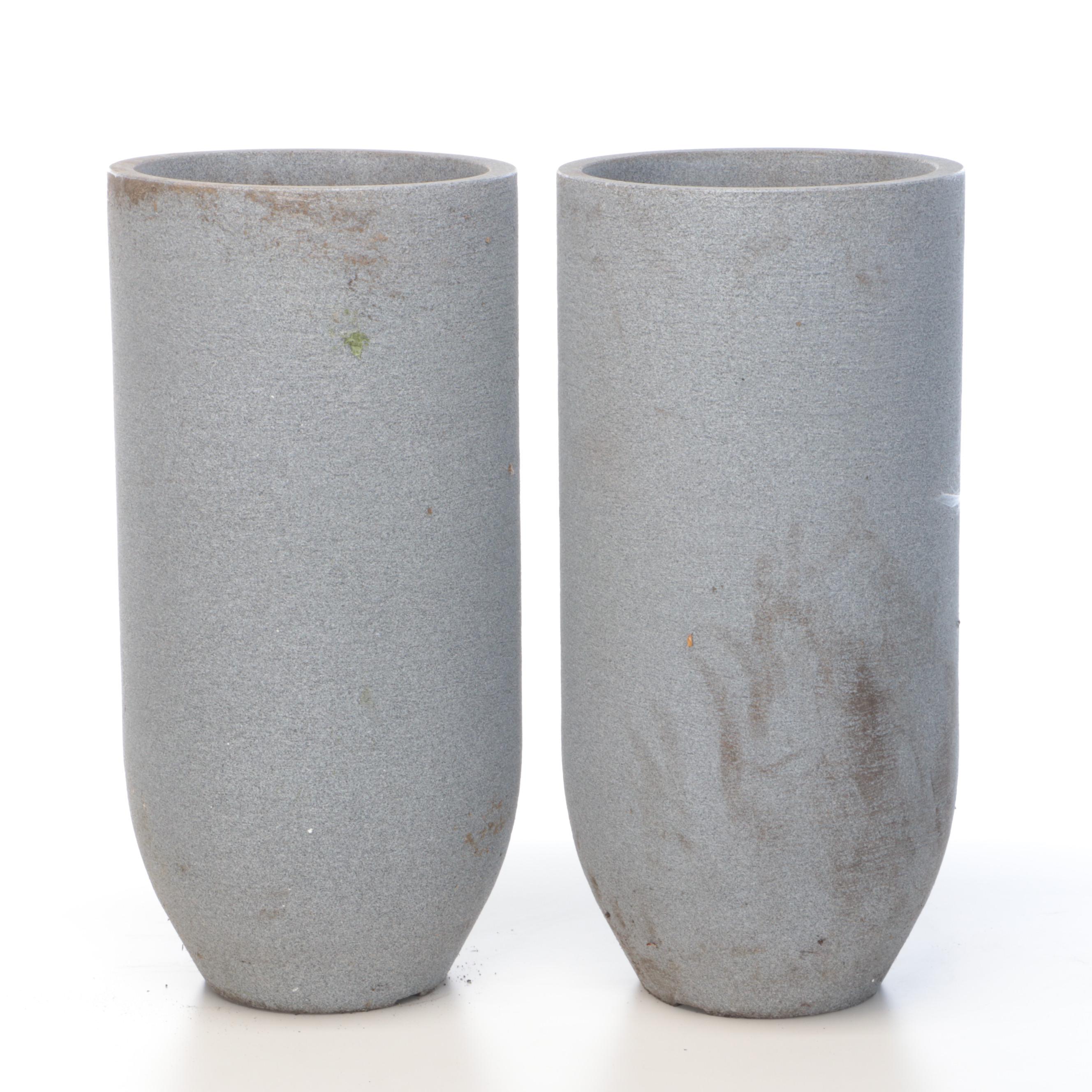 Contemporary Grey Outdoor Planters