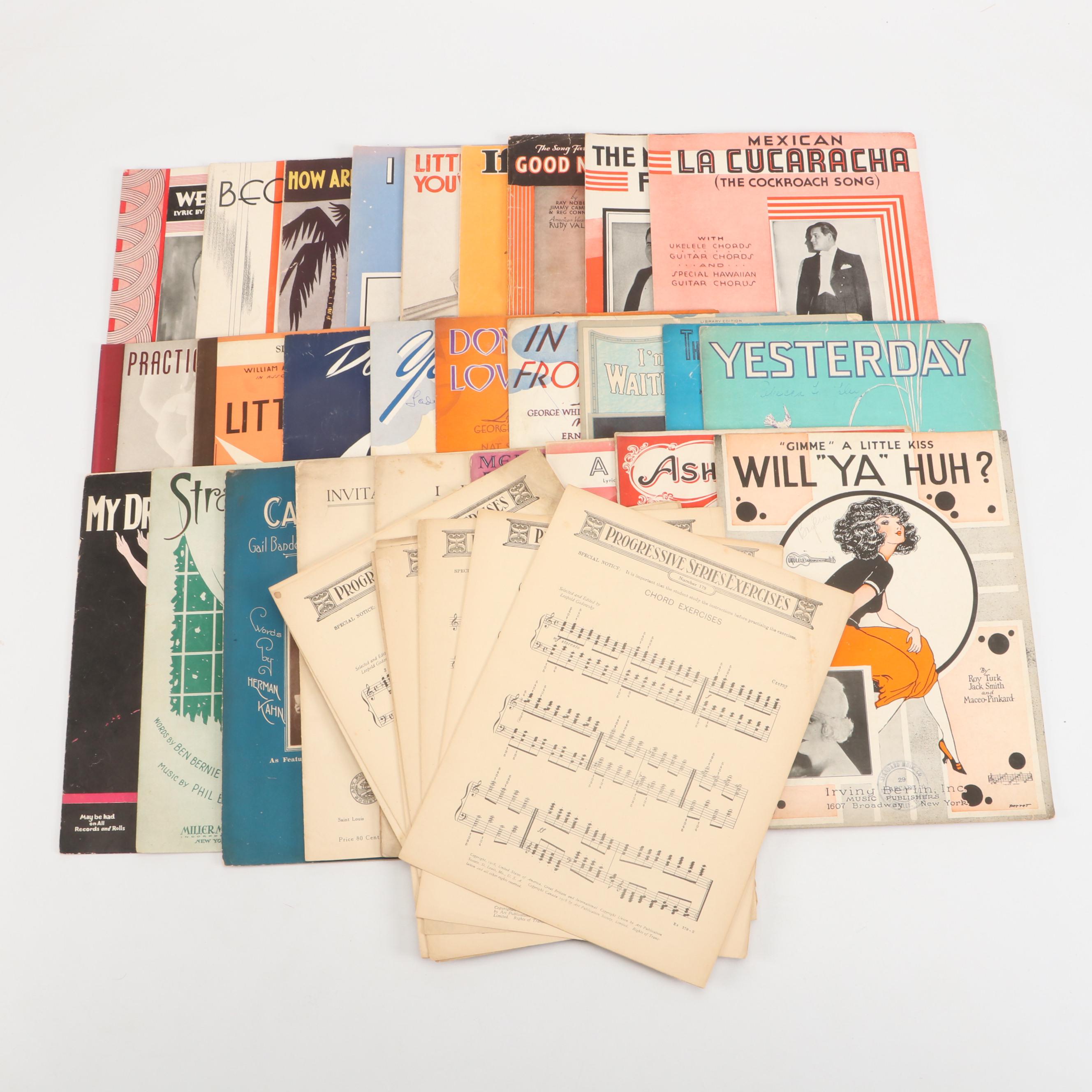 "Came The Dawn", "Ashes Of Love", and More Sheet Music, Early–Mid 20th Century