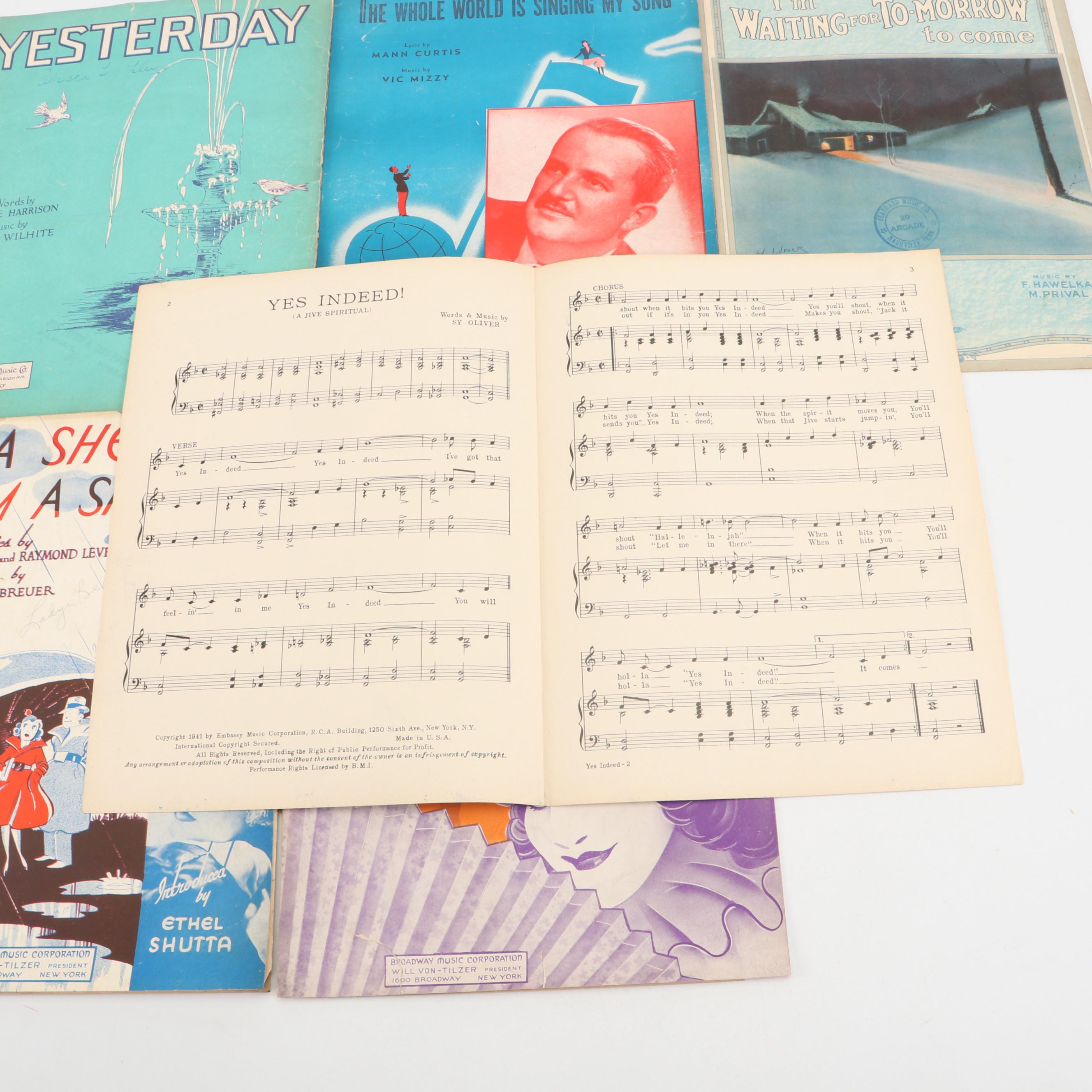 "Came The Dawn", "Ashes Of Love", and More Sheet Music, Early–Mid 20th Century