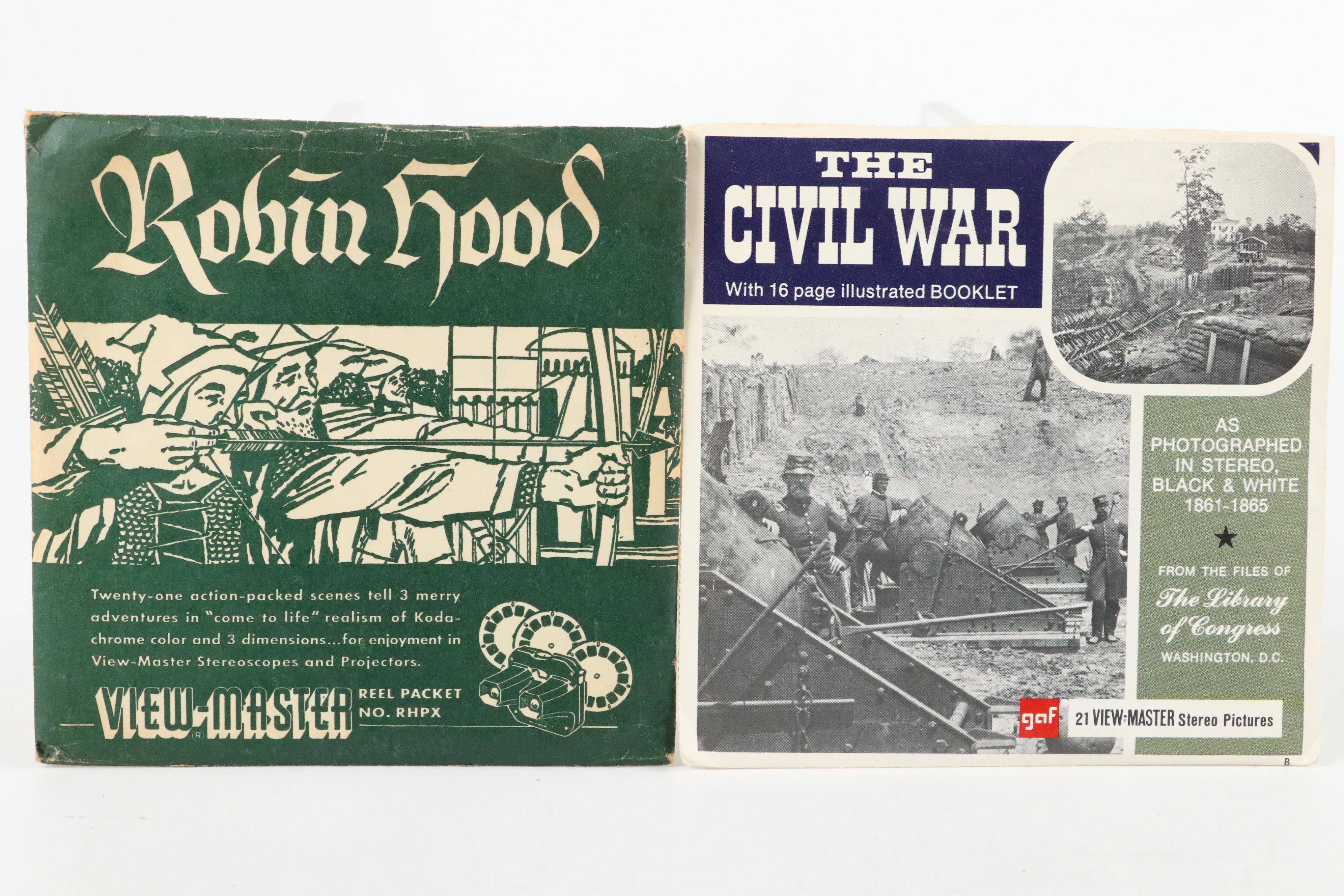 View-Master Reels Featuring "Robin Hood" and More, Mid–Late 20th Century