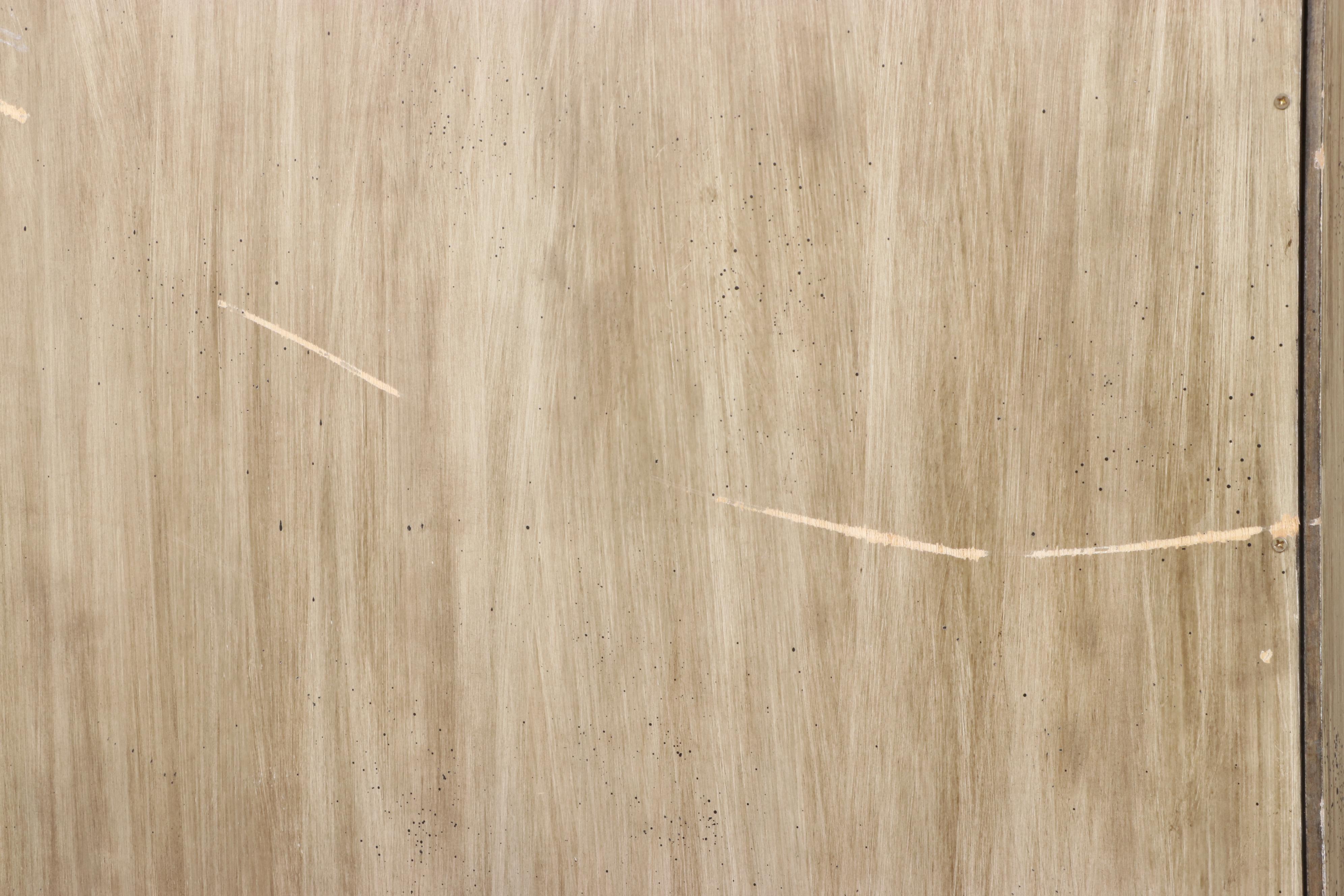 Rococo Style Painted Wood Secretary Desk with Hutch