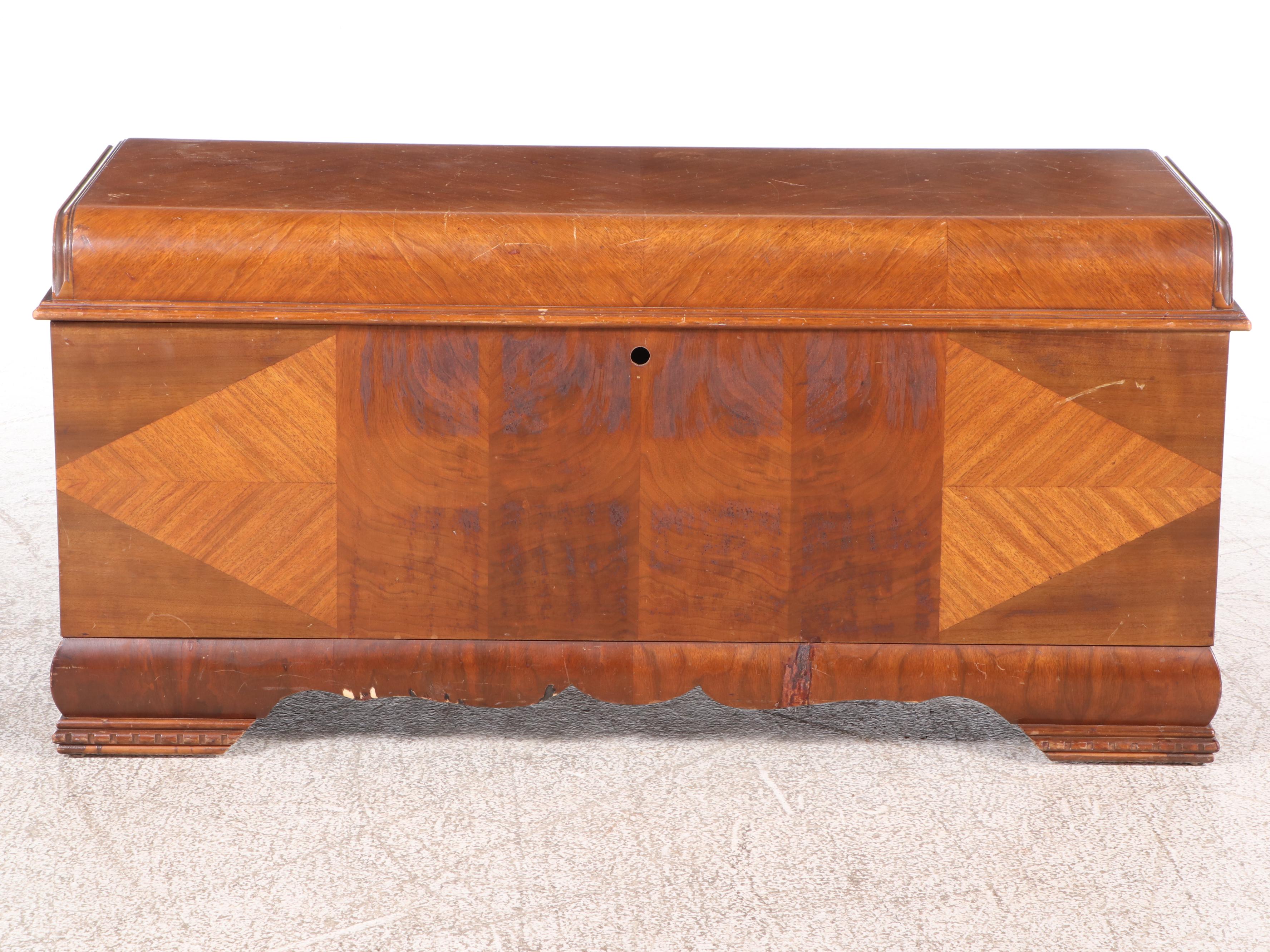 Lane Art Deco Style Cedar Blanket Chest, Mid-20th Century