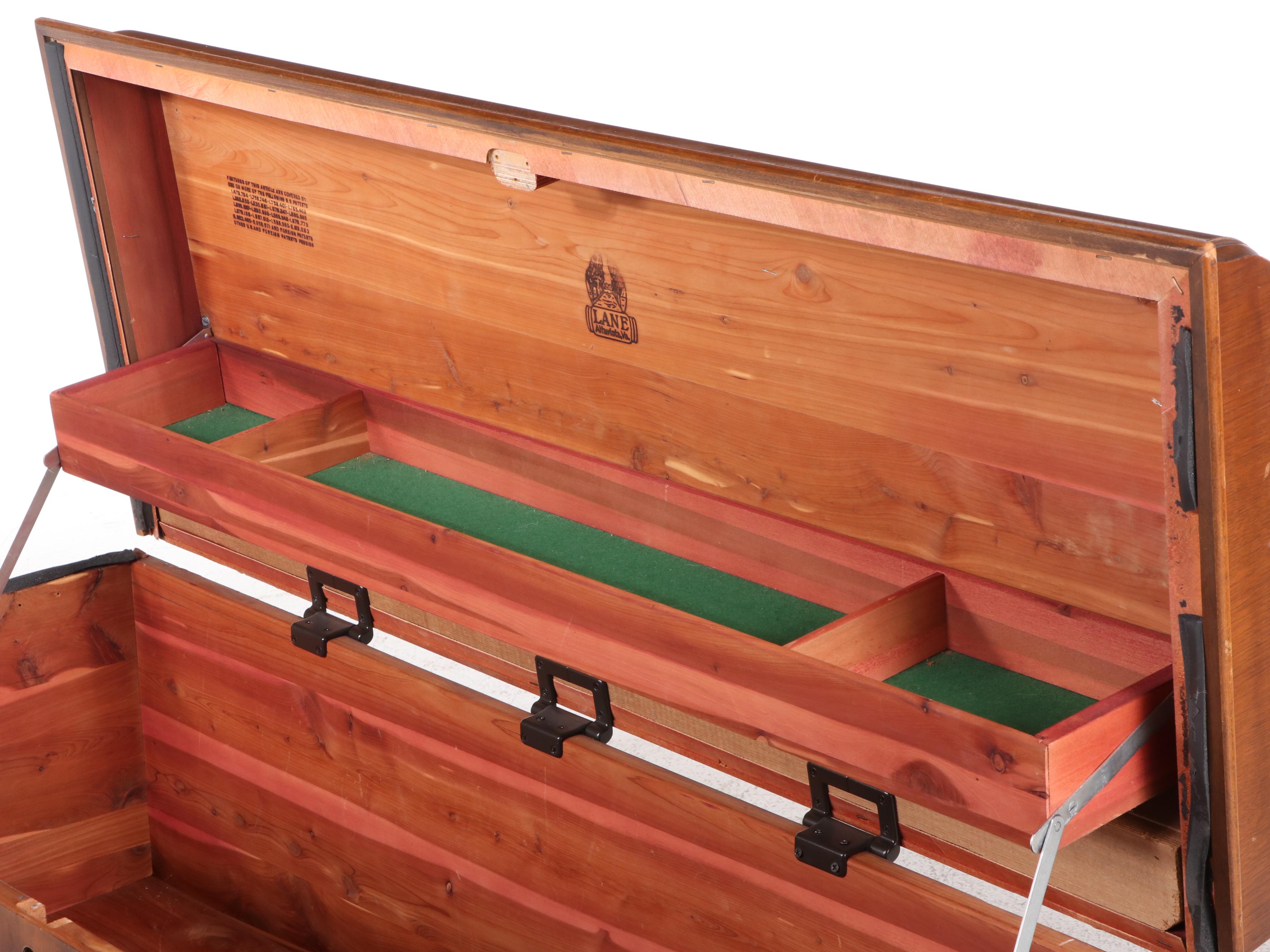 Lane Art Deco Style Cedar Blanket Chest, Mid-20th Century