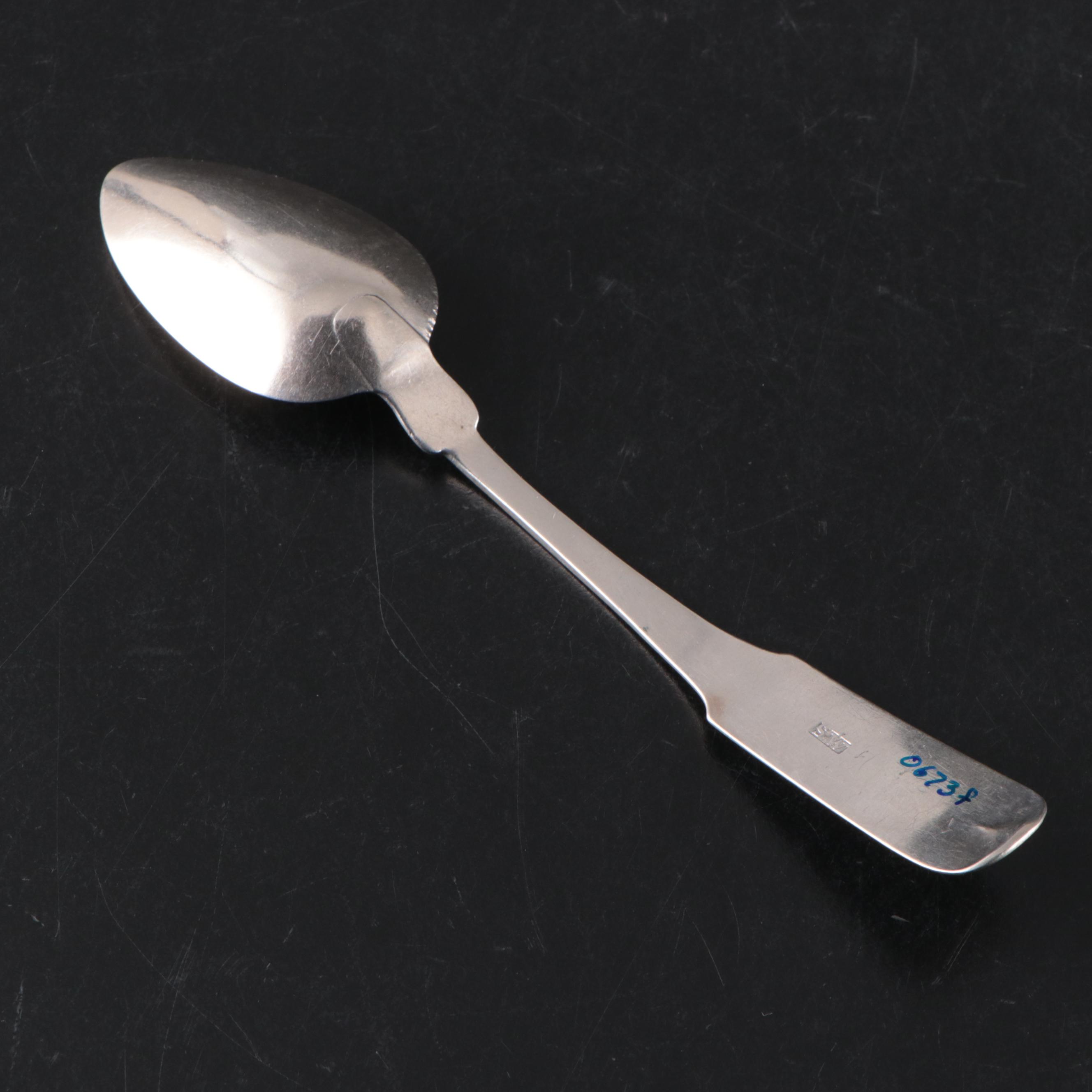 Coin Silver Place Spoons Set, Antique