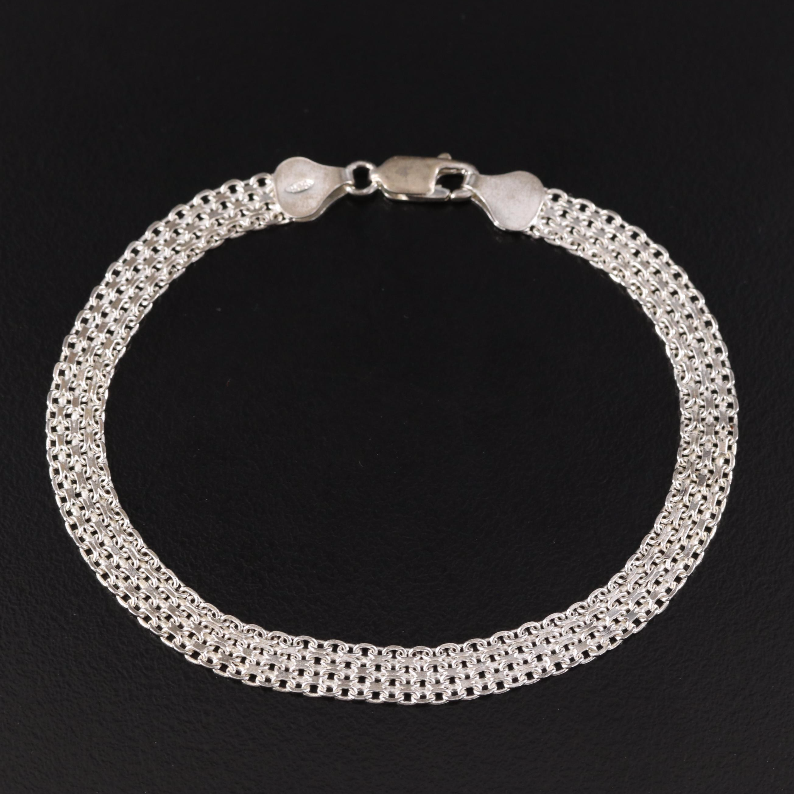 Italian Sterling Bismark Chain Bracelet