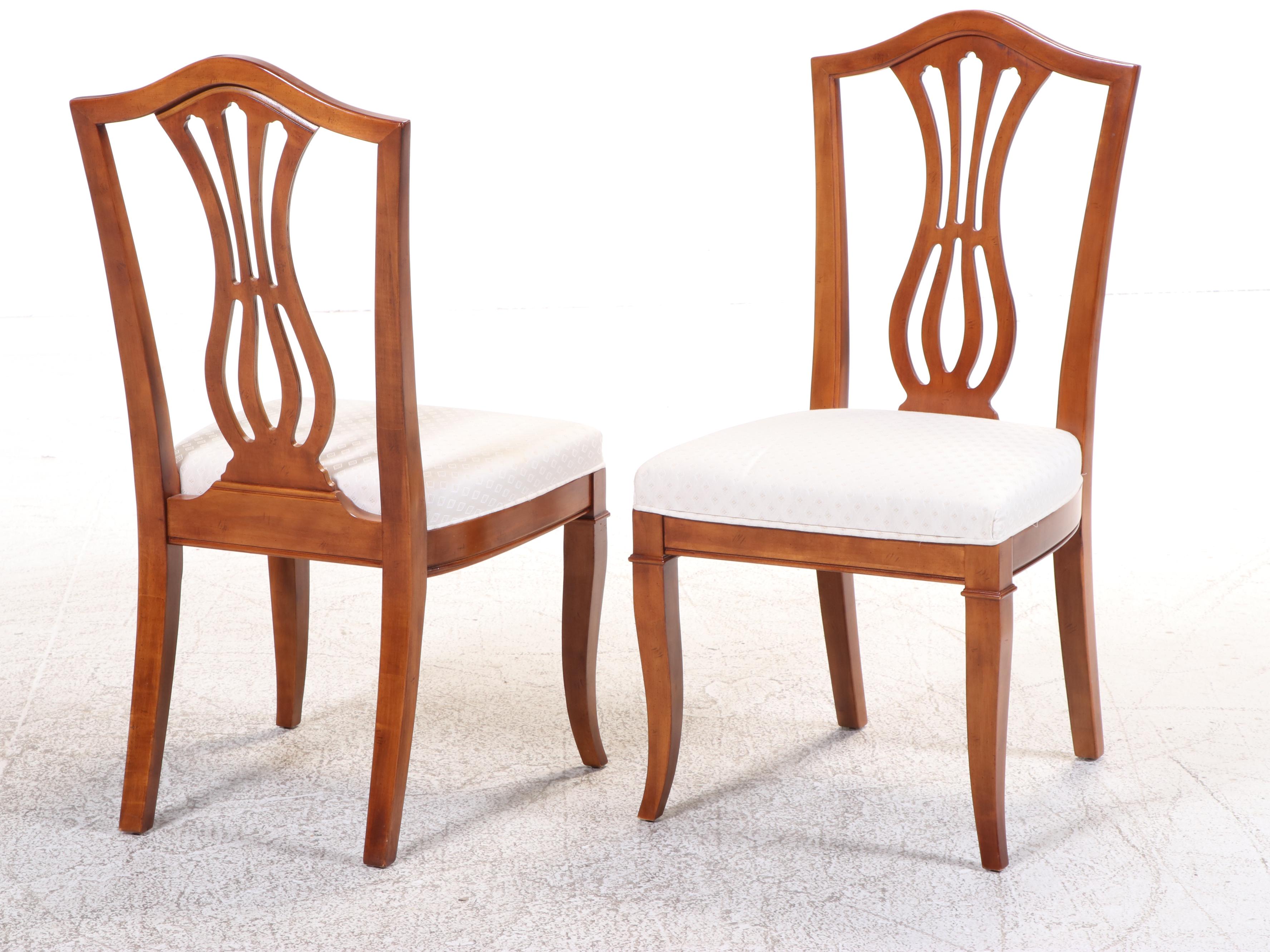 Drexel-Heritage Cherry Dining Table and Six Chairs