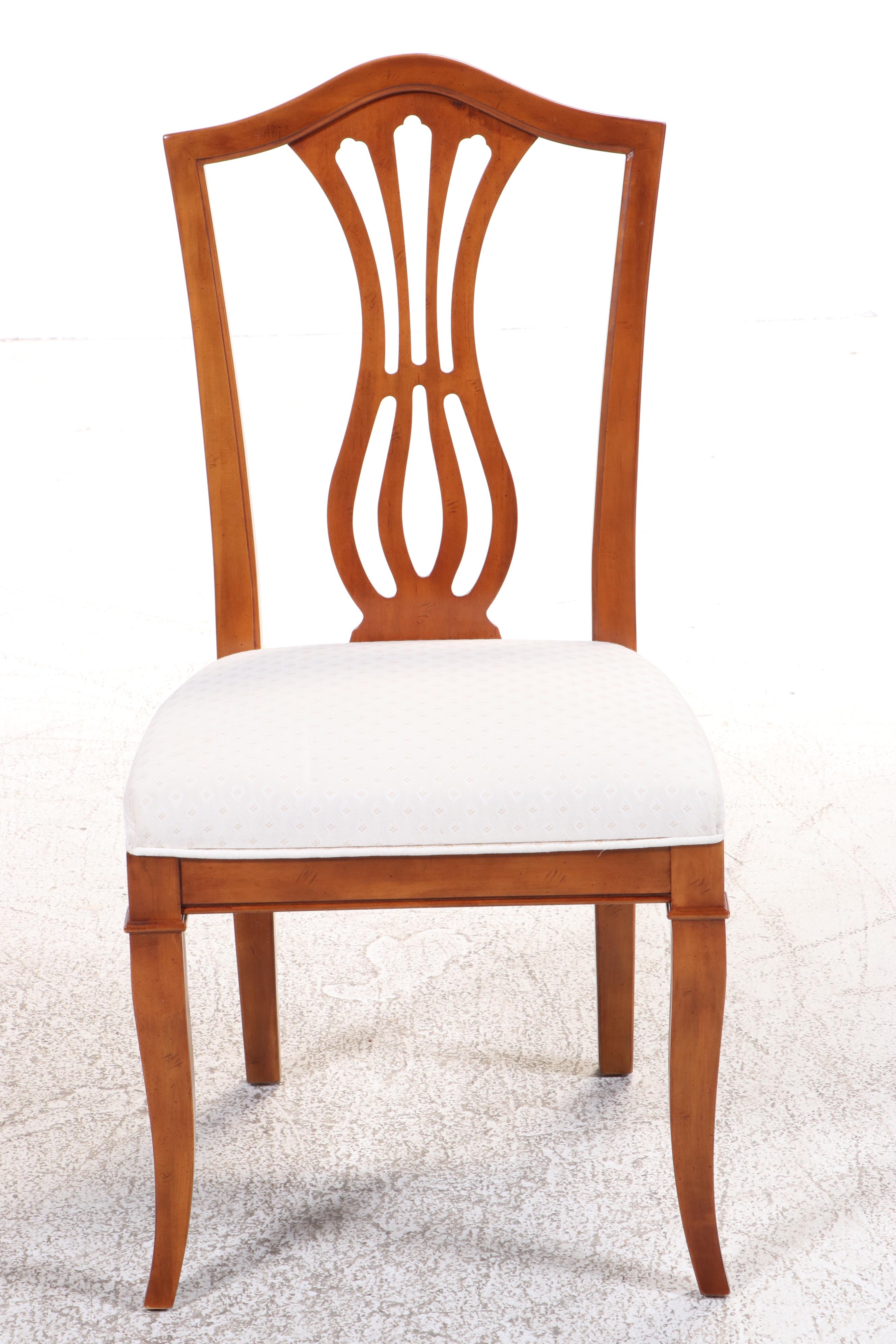 Drexel-Heritage Cherry Dining Table and Six Chairs