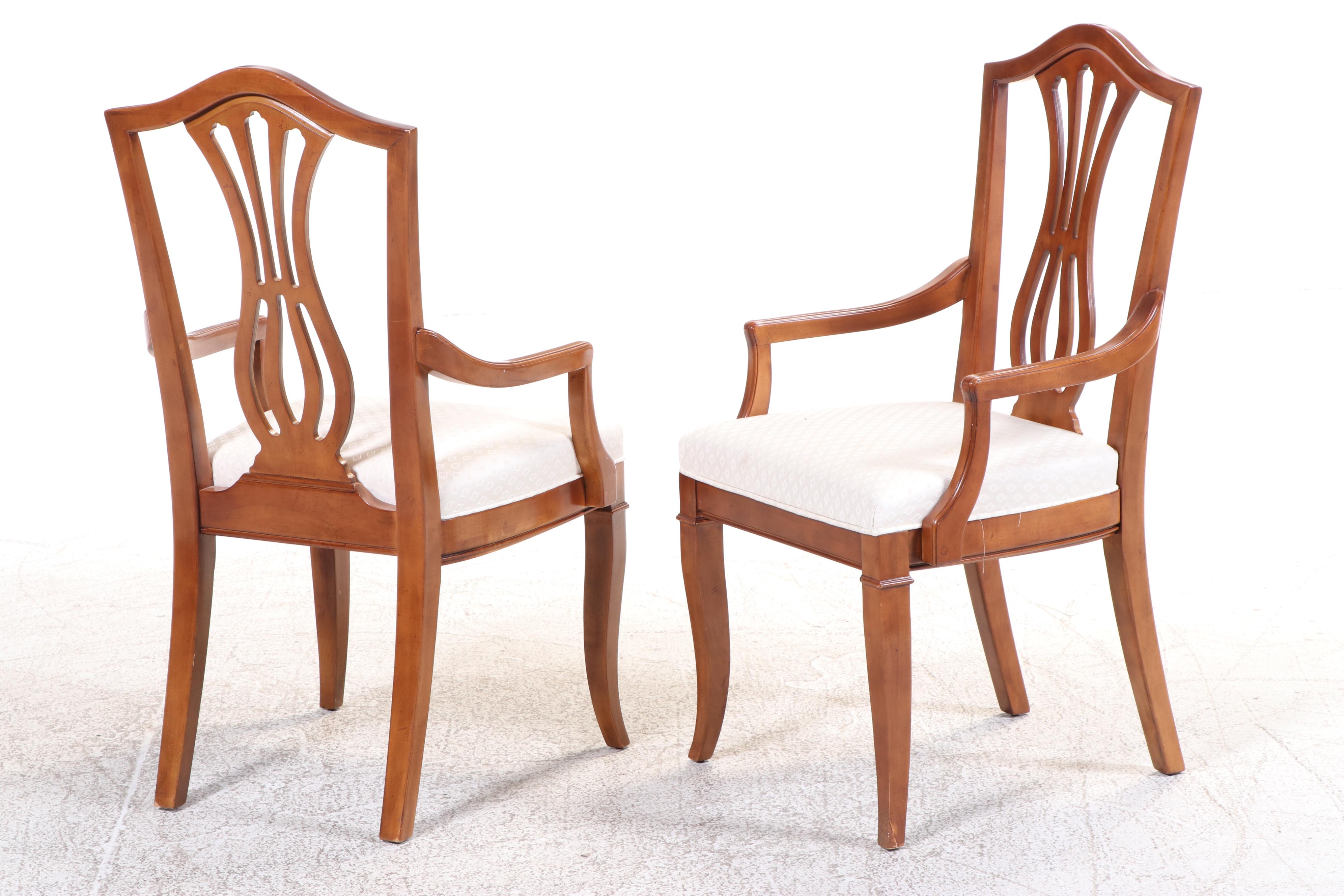 Drexel-Heritage Cherry Dining Table and Six Chairs