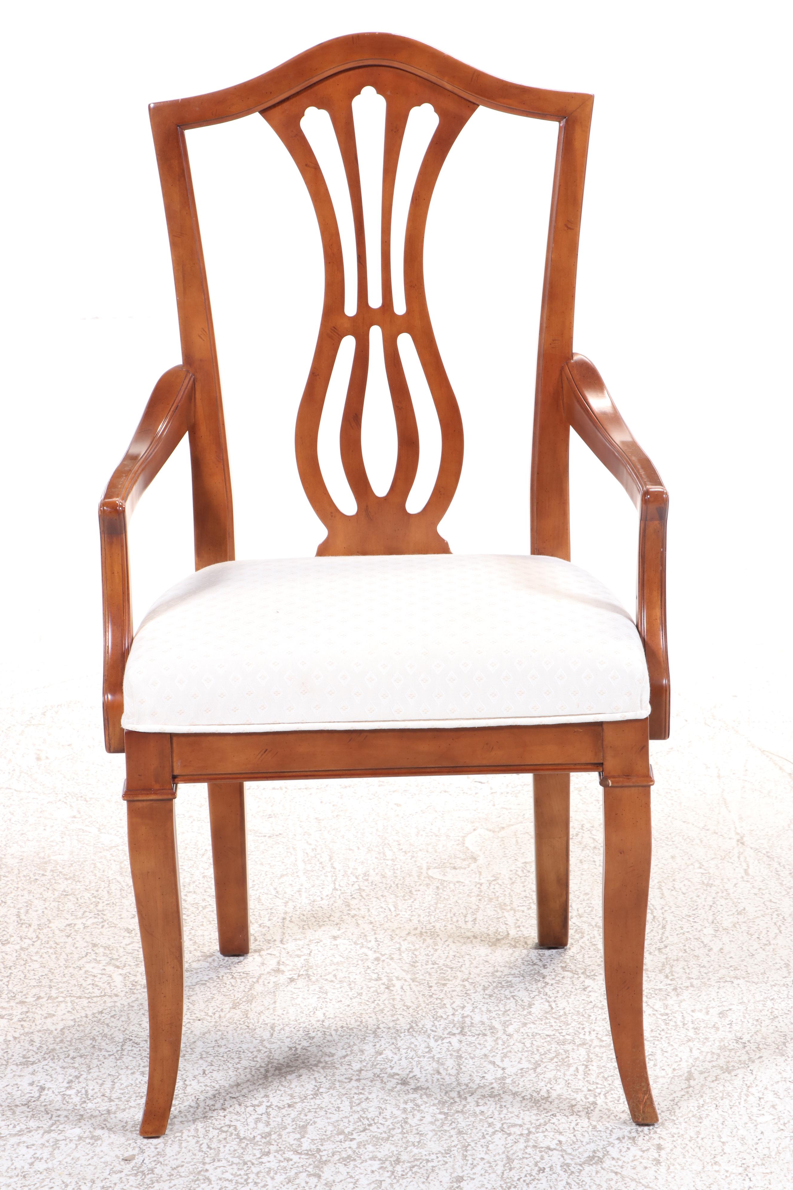 Drexel-Heritage Cherry Dining Table and Six Chairs