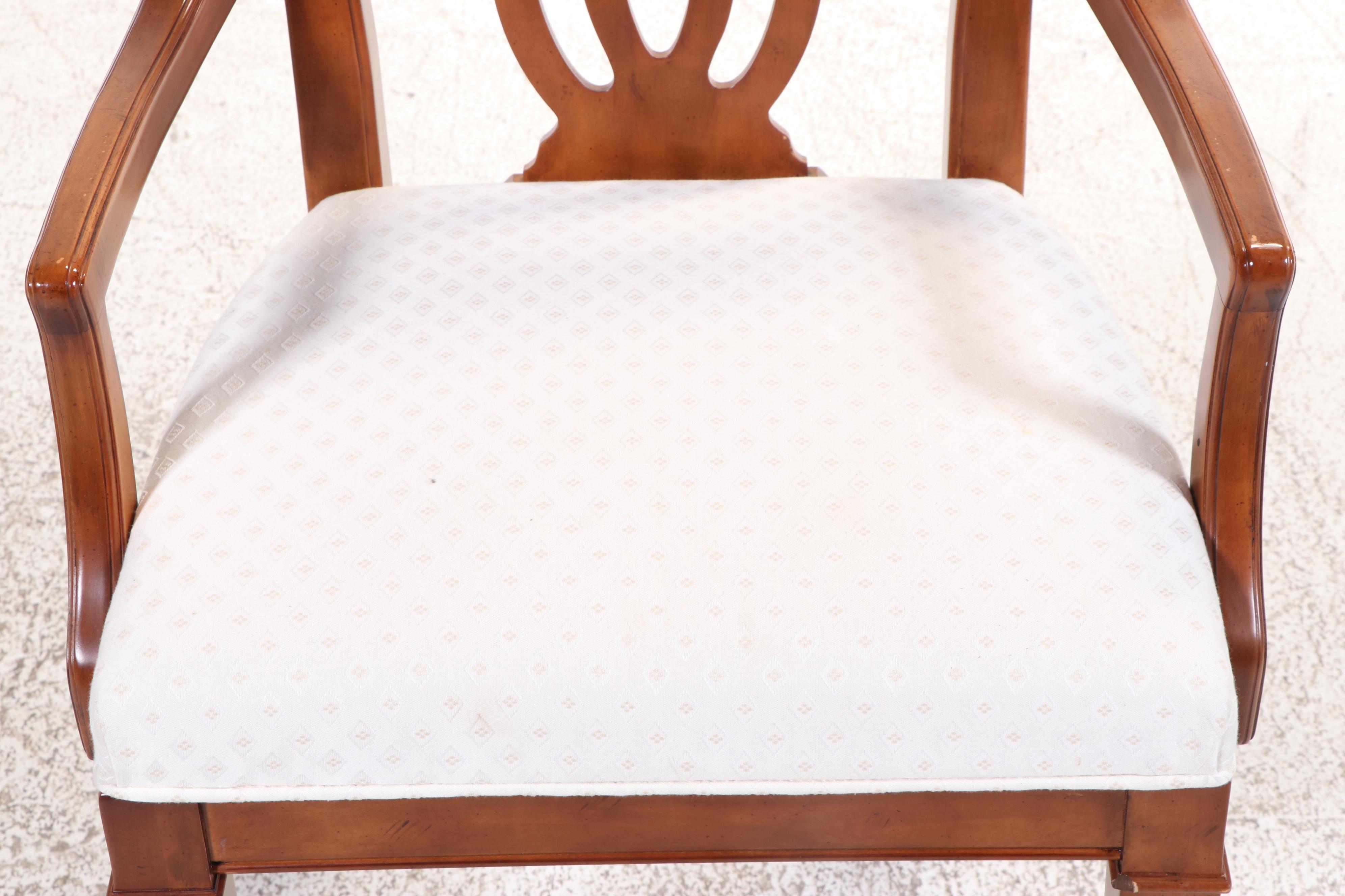 Drexel-Heritage Cherry Dining Table and Six Chairs