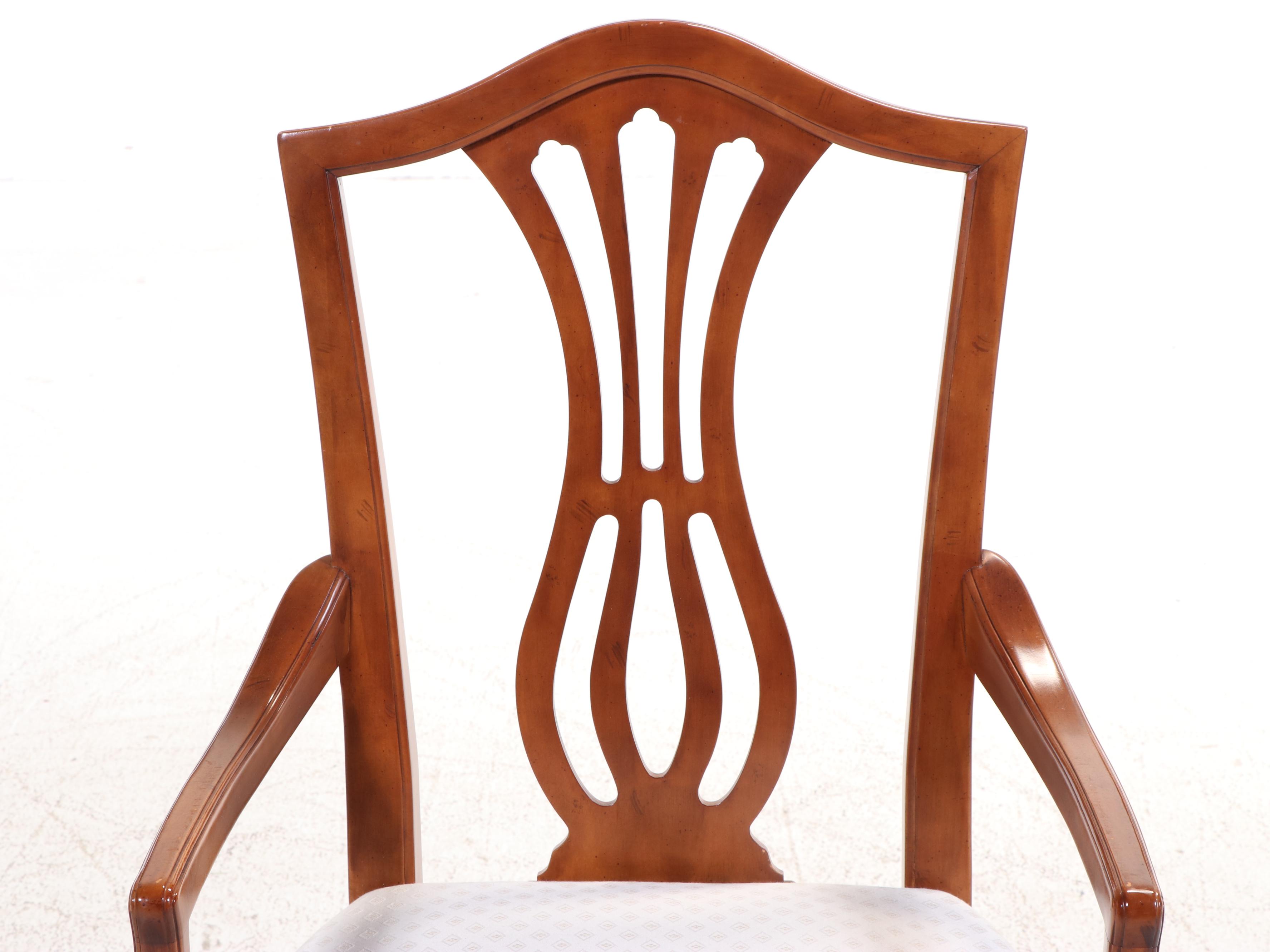 Drexel-Heritage Cherry Dining Table and Six Chairs