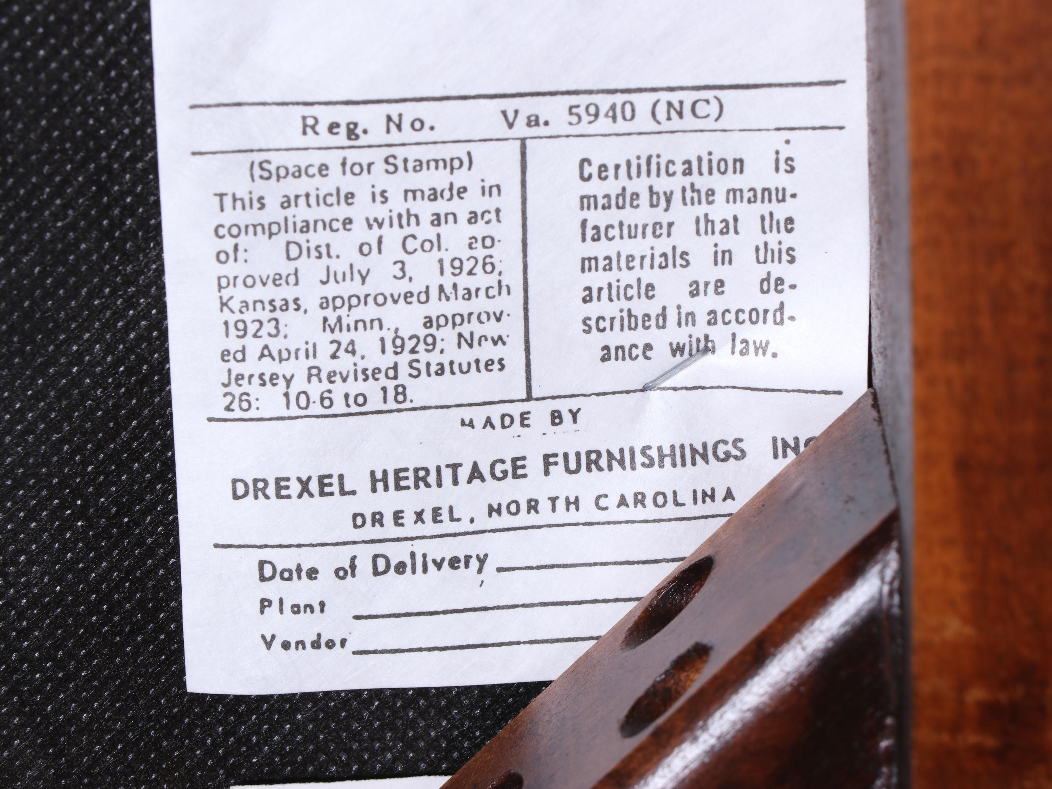 Drexel-Heritage Cherry Dining Table and Six Chairs