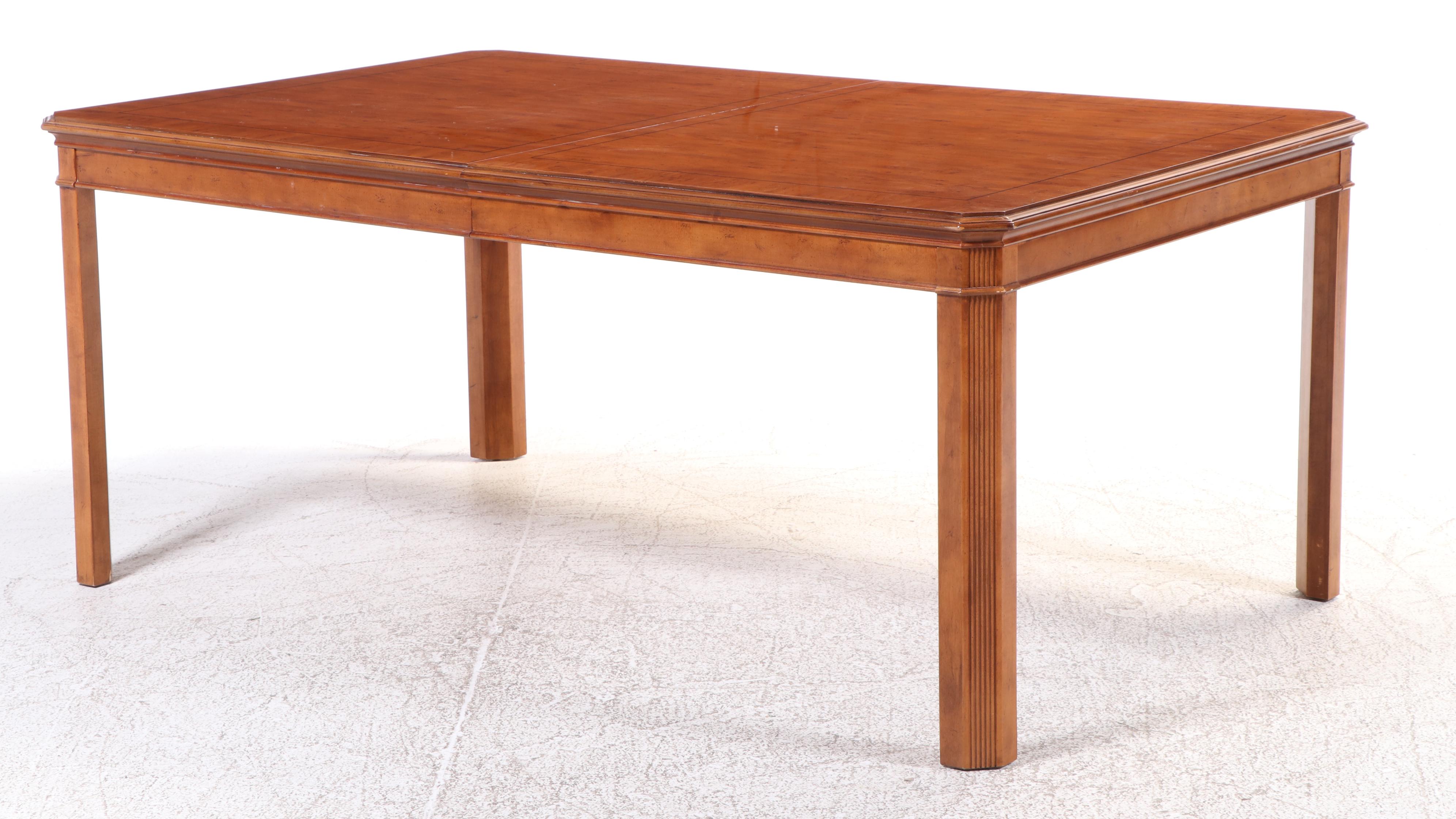 Drexel-Heritage Cherry Dining Table and Six Chairs