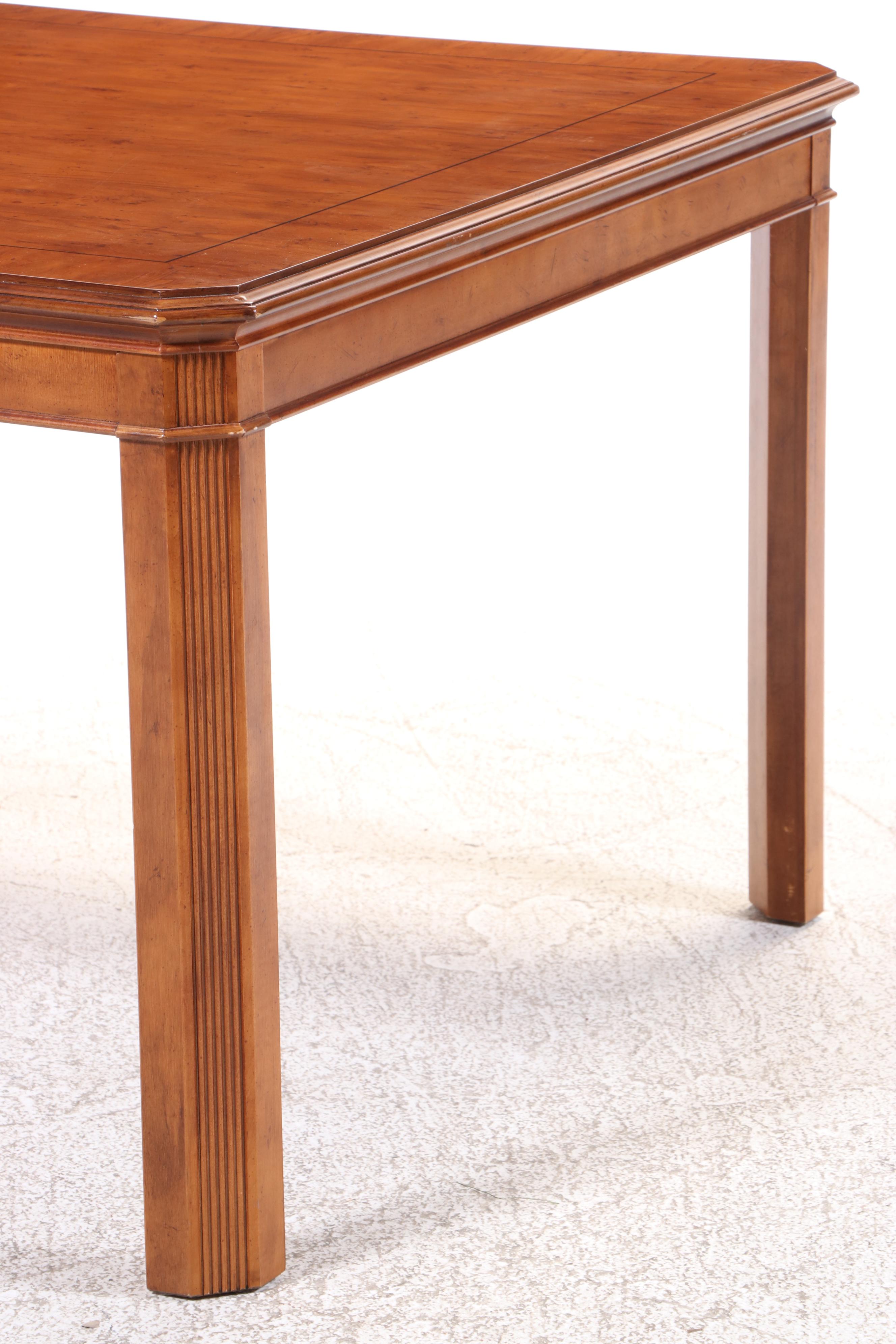 Drexel-Heritage Cherry Dining Table and Six Chairs