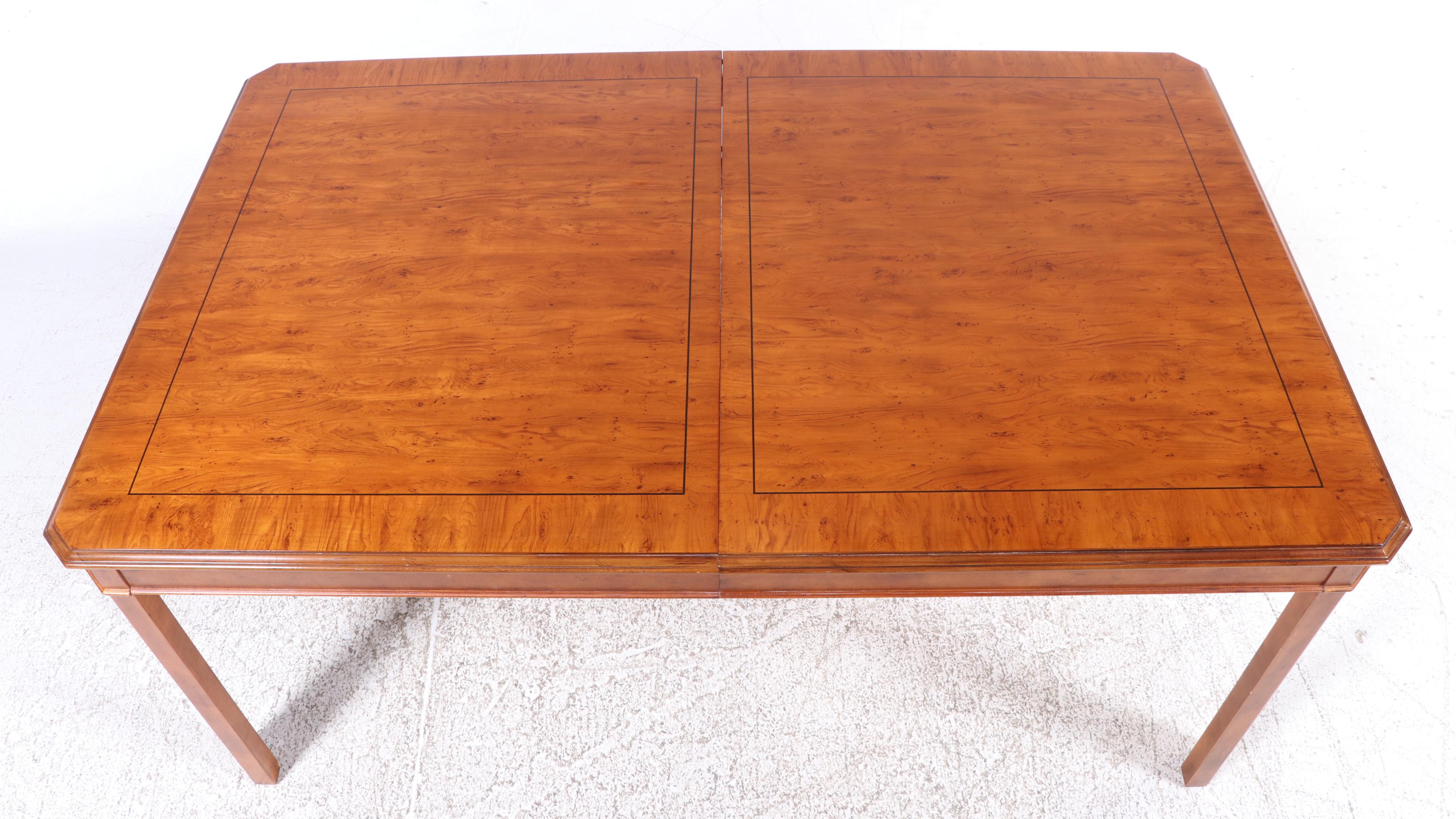 Drexel-Heritage Cherry Dining Table and Six Chairs