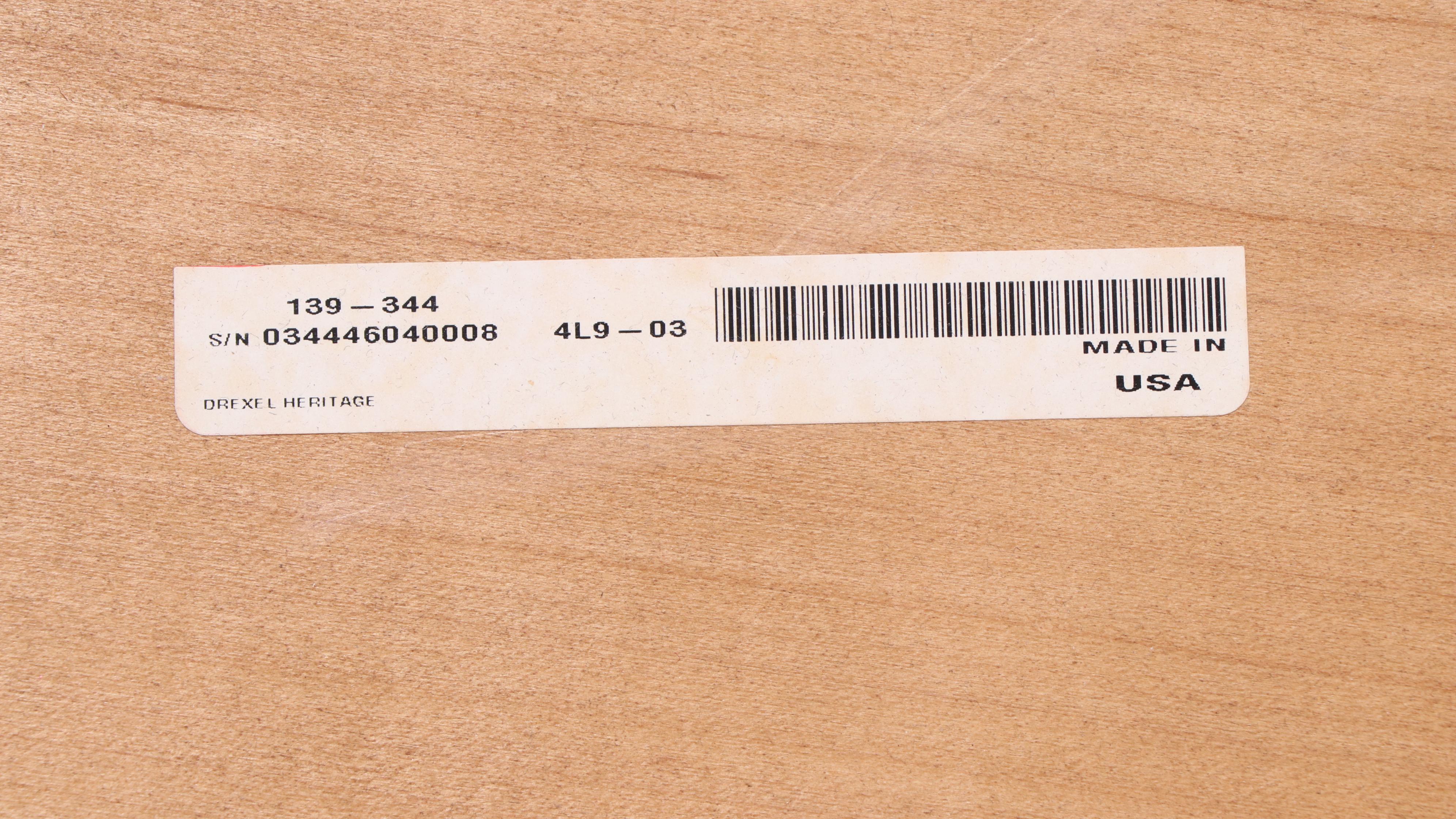 Drexel-Heritage Cherry Dining Table and Six Chairs