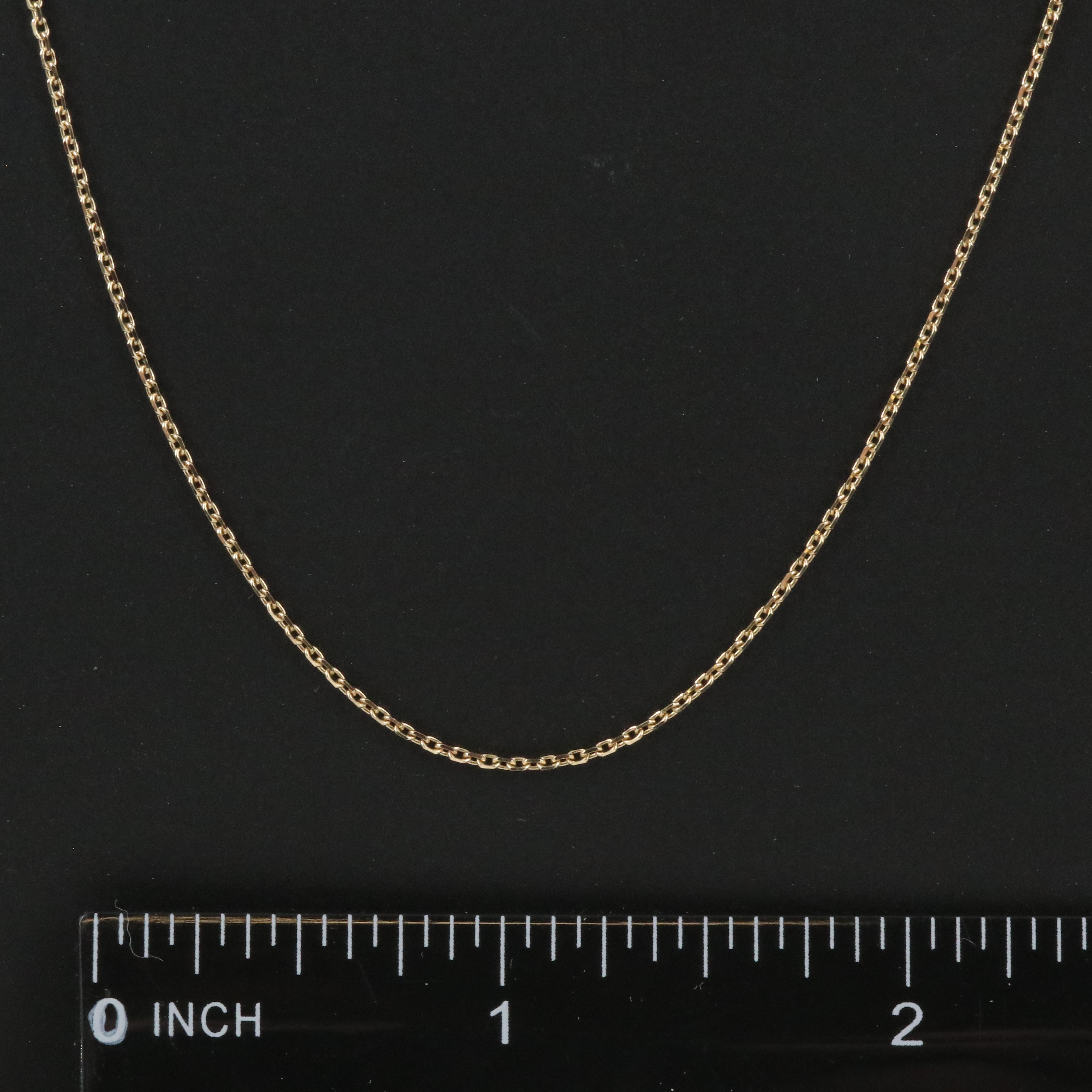14K Beveled Edge Cable Chain Necklace Everything But The House