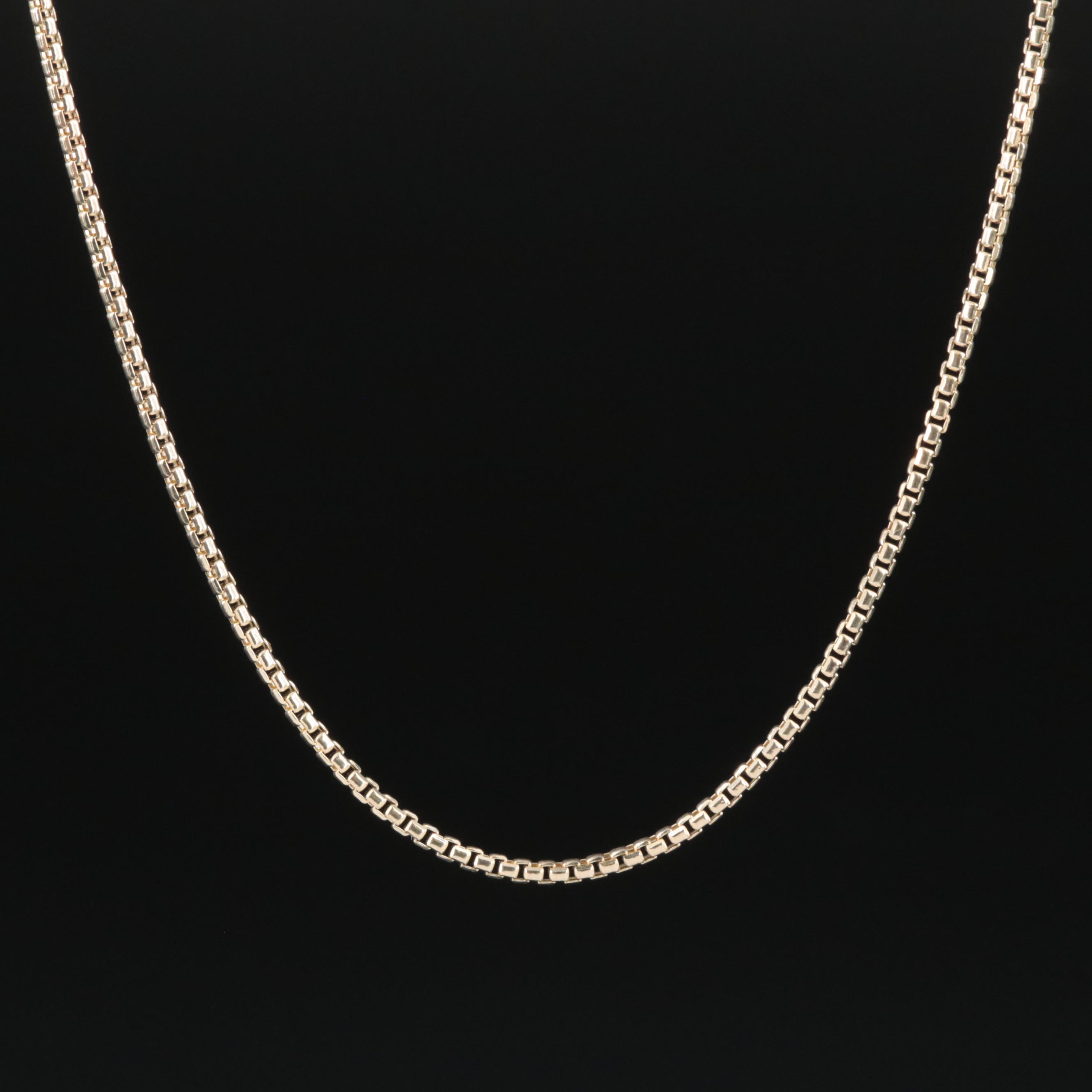 14K Box Chain Necklace