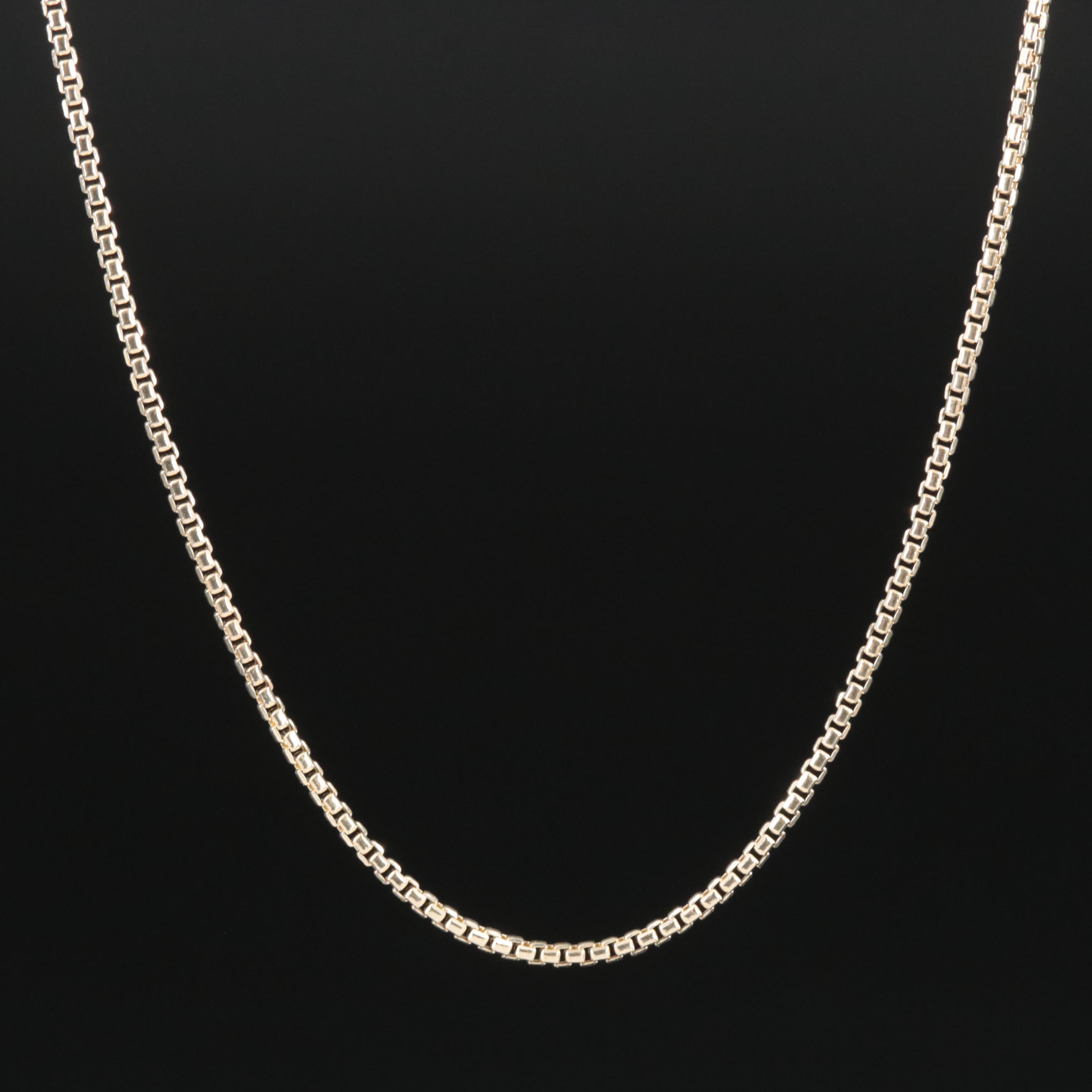 14K Box Chain Necklace