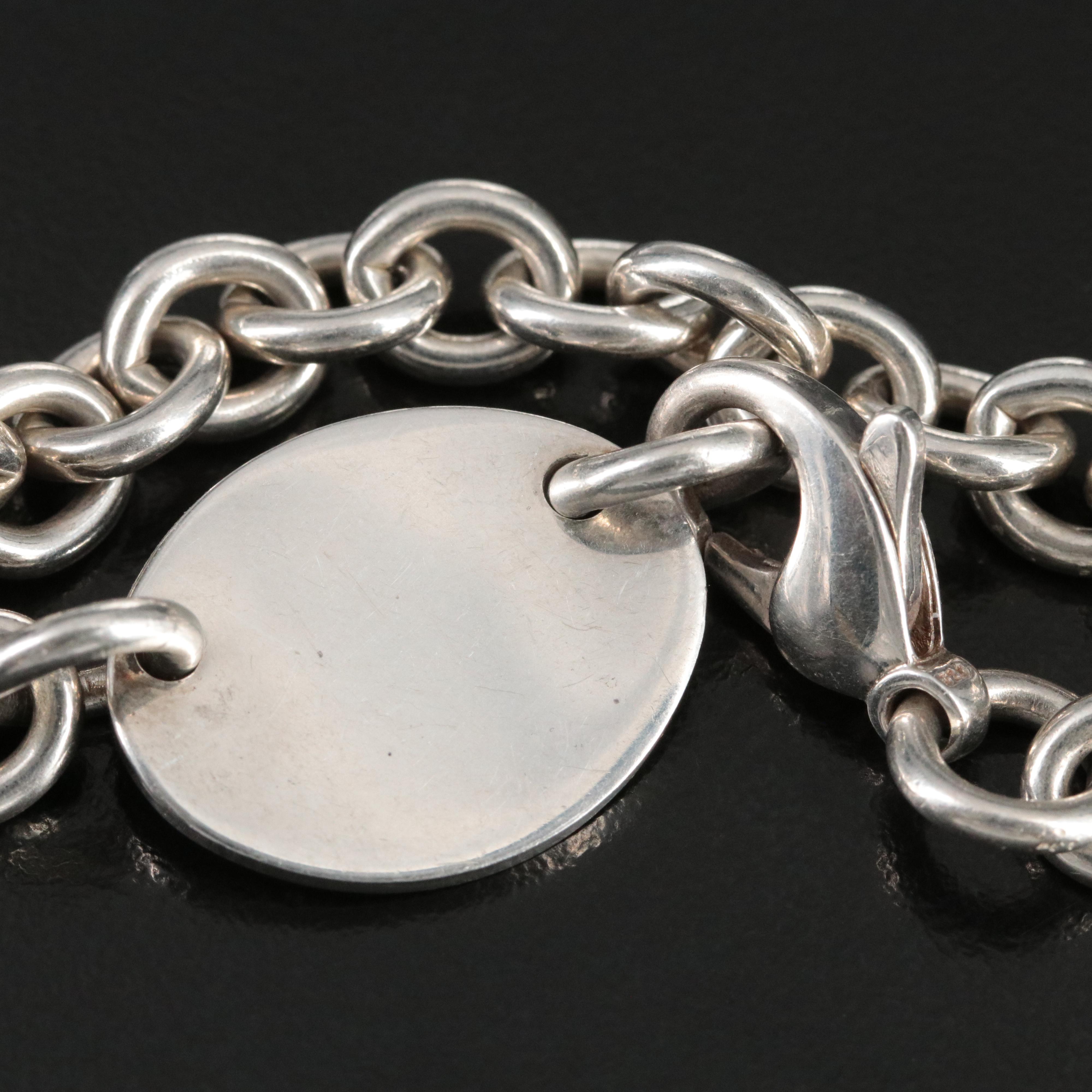 Tiffany & Co. Return to Tiffany Sterling Oval Tag Necklace