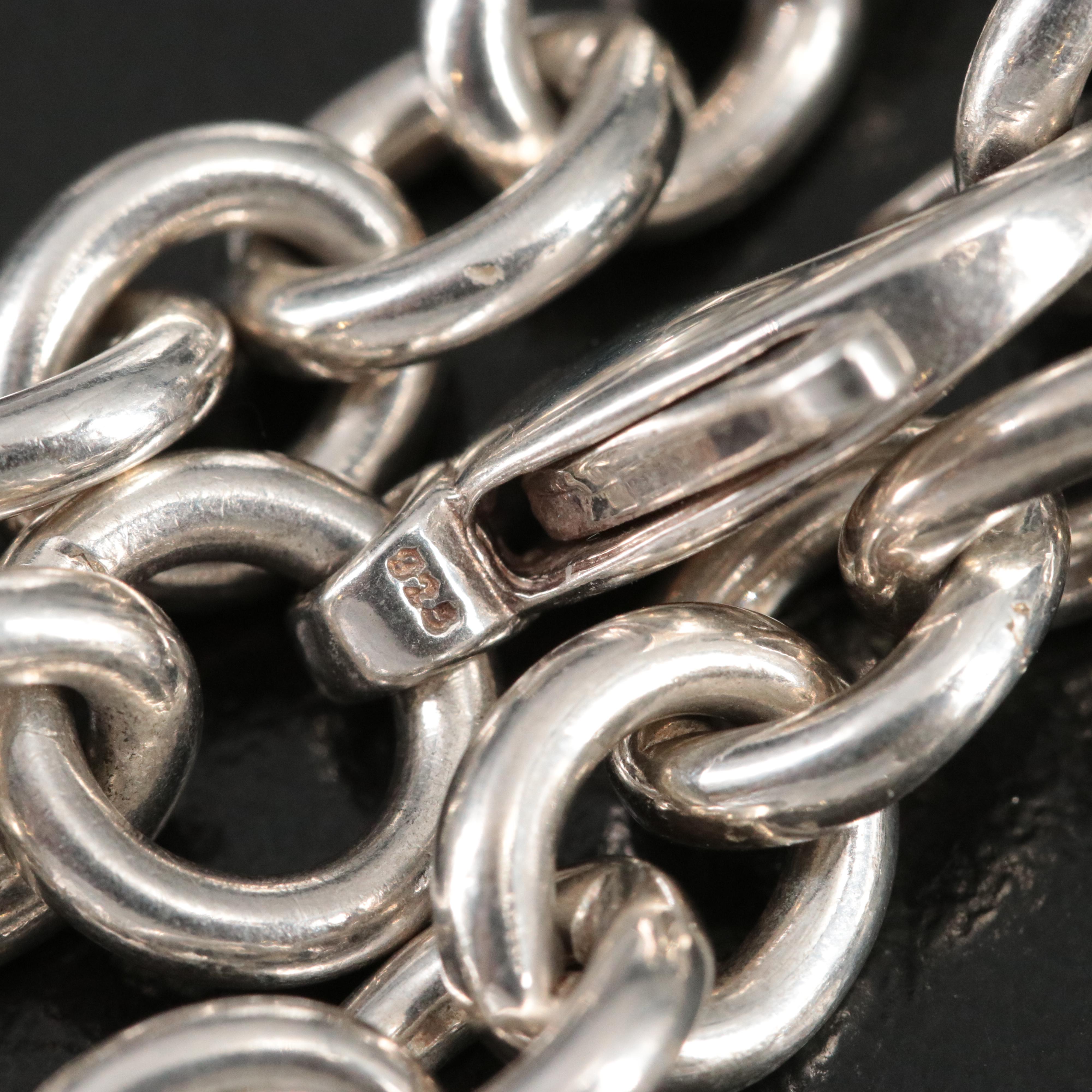 Tiffany & Co. Return to Tiffany Sterling Oval Tag Necklace