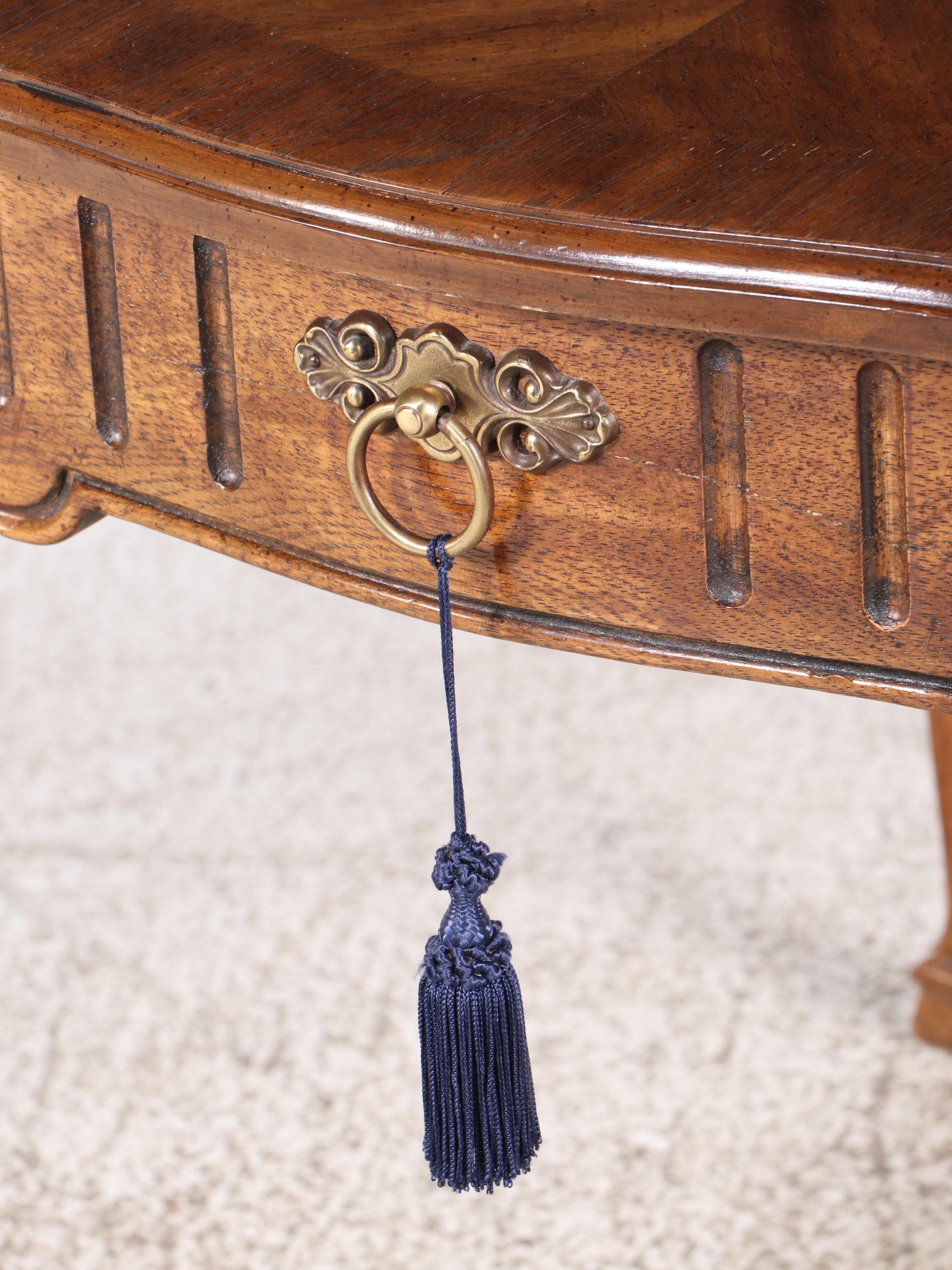 Drexel French Provincial Style Oak Side Table, Late 20th Century