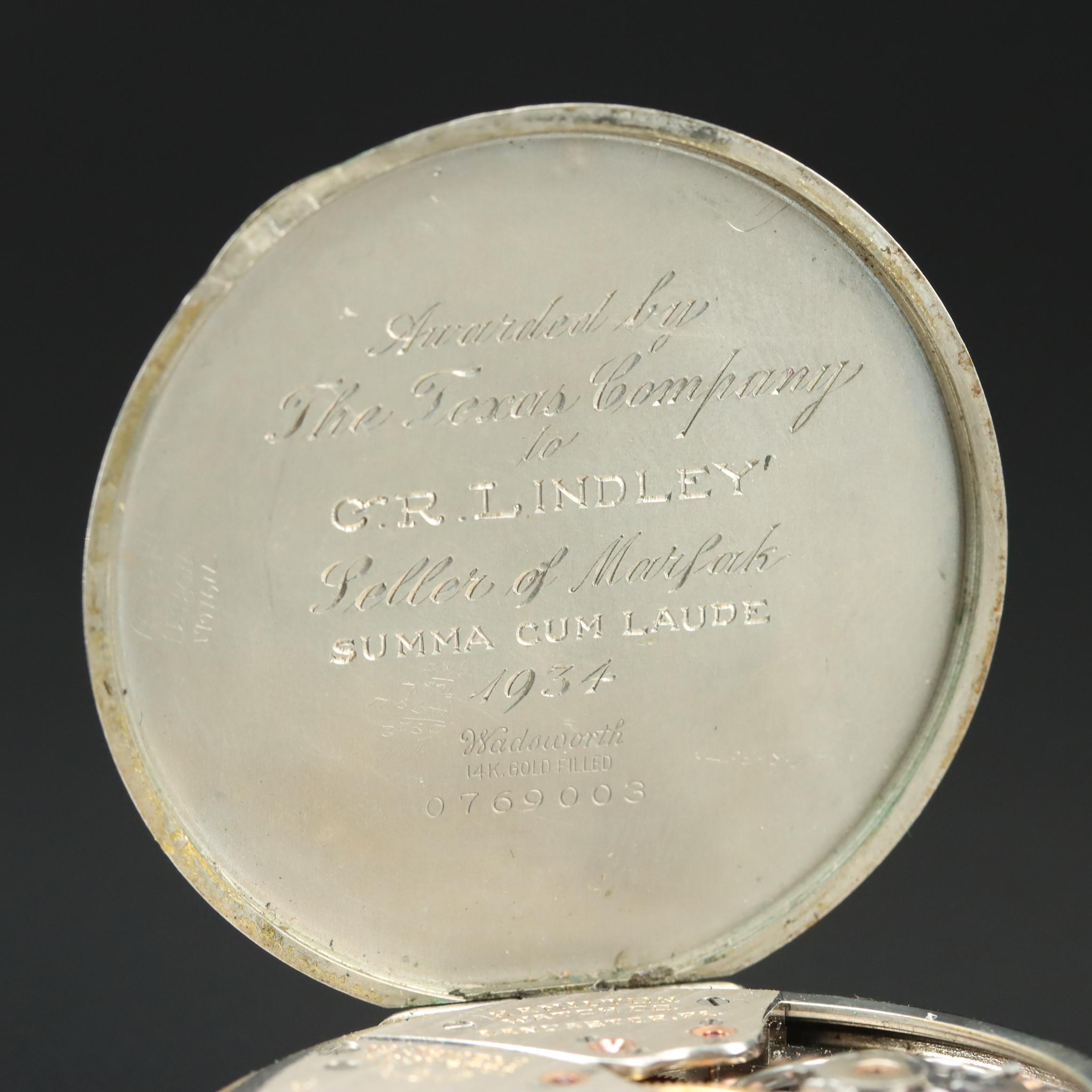 1935 Hamilton Gold-Filled Pocket Watch