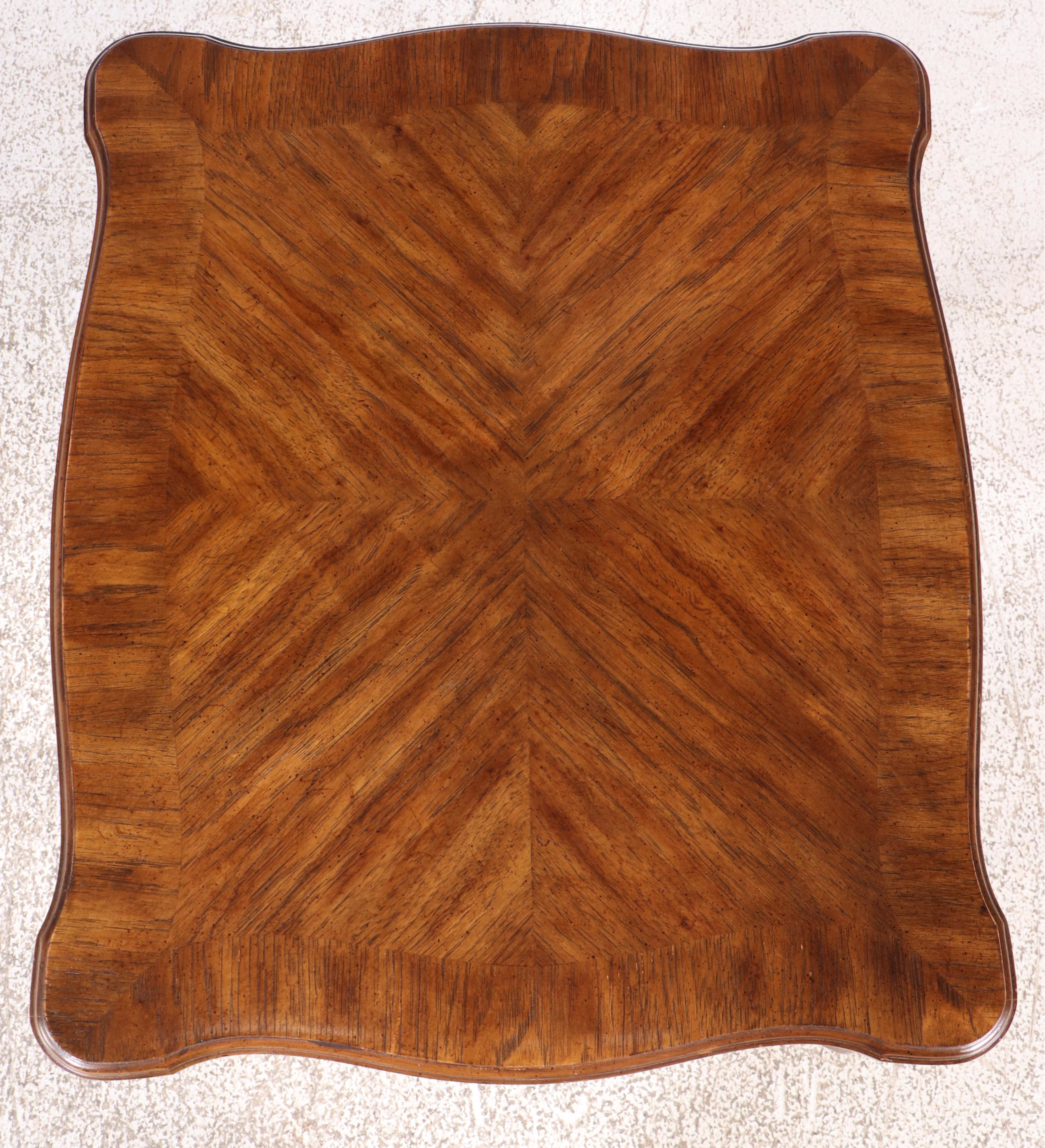 Drexel French Provincial Style Oak Side Table, Late 20th Century