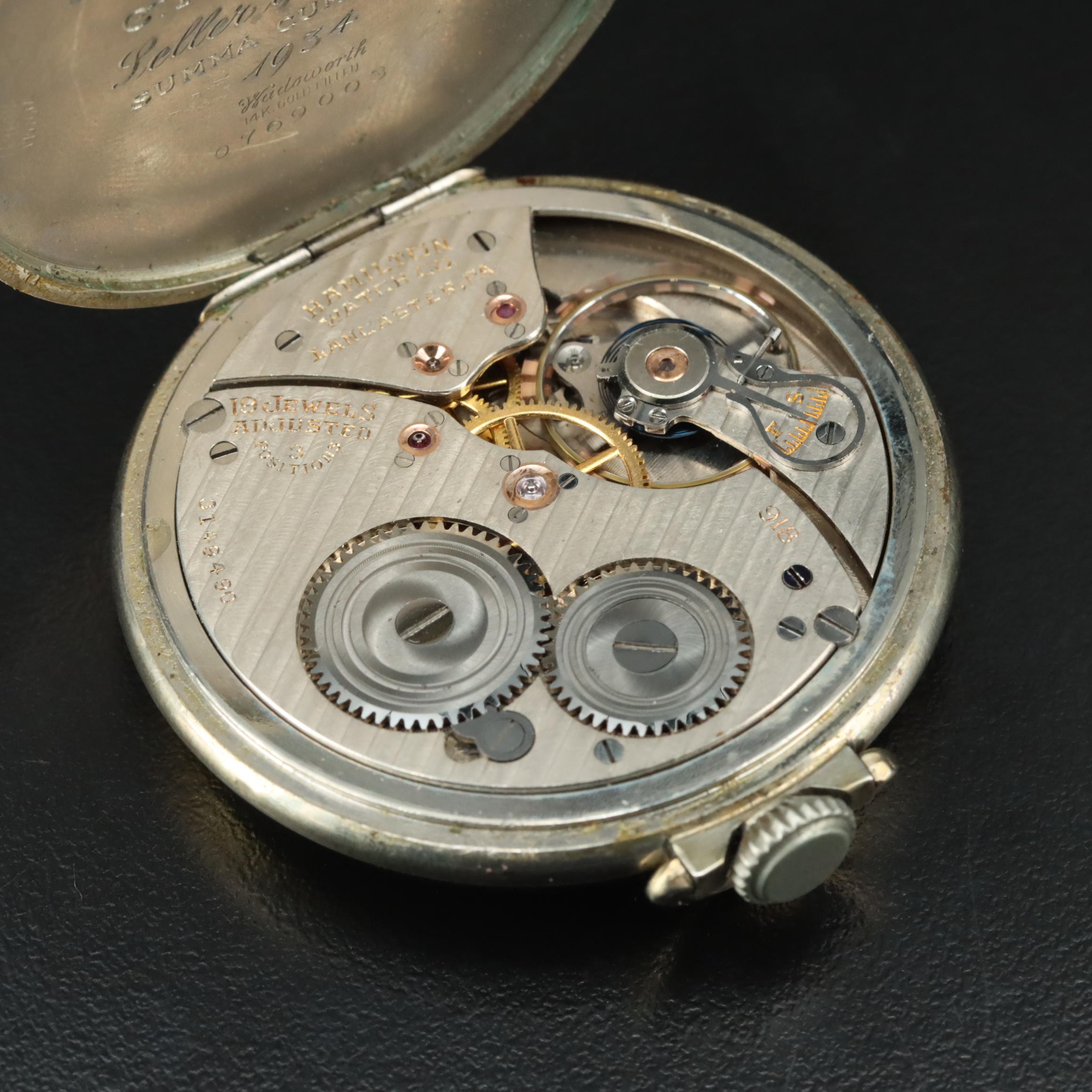 1935 Hamilton Gold-Filled Pocket Watch