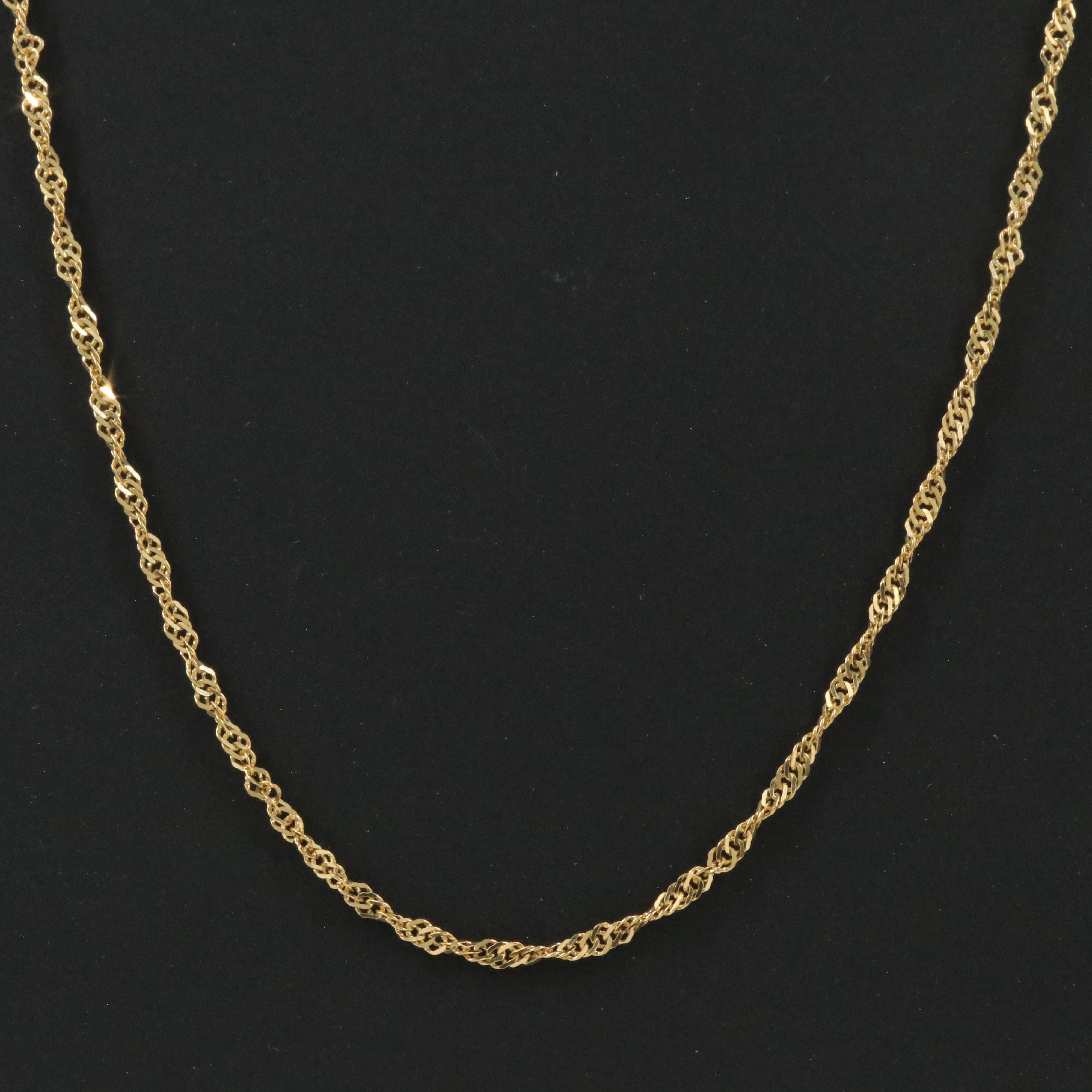 14K Singapore Link Necklace