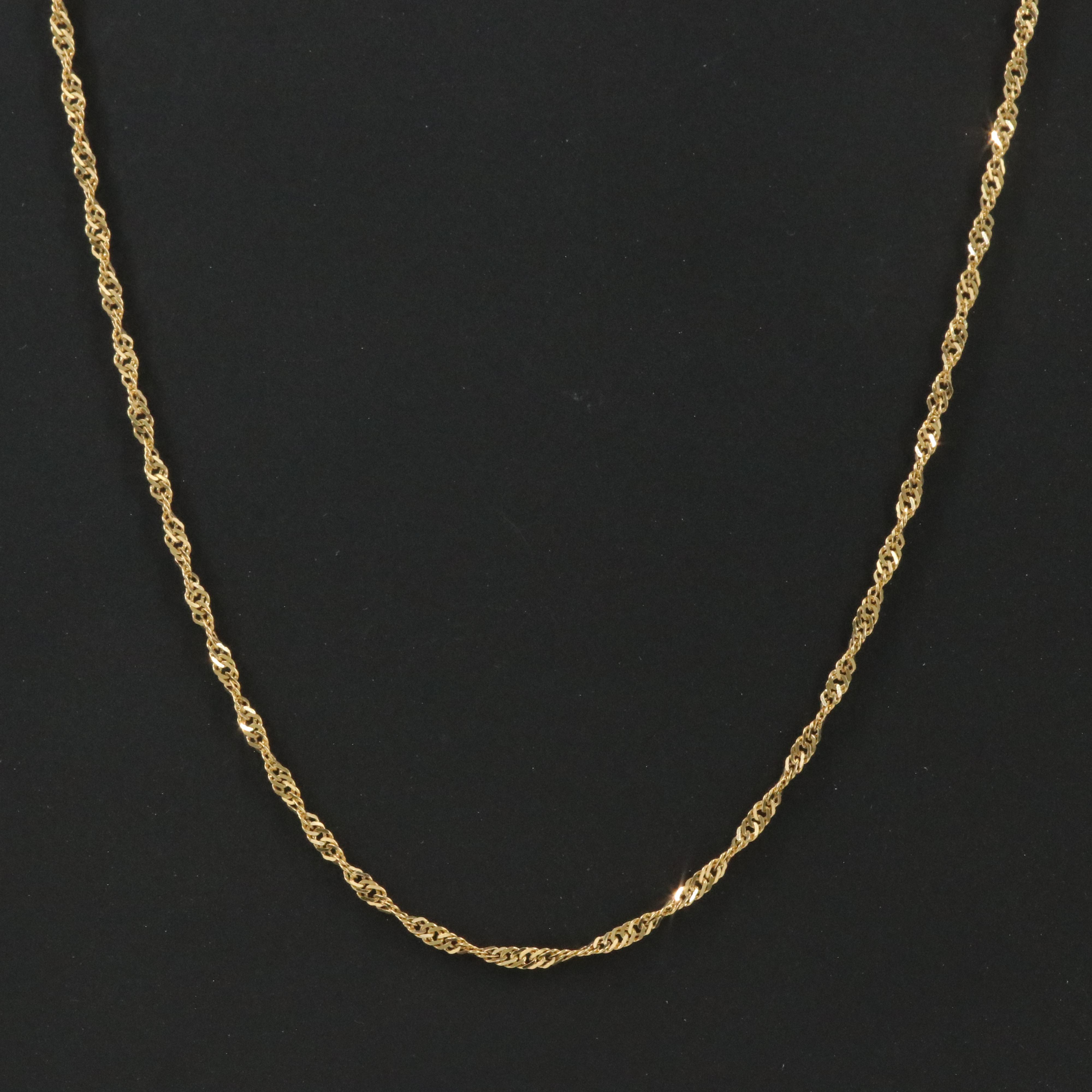 14K Singapore Link Necklace