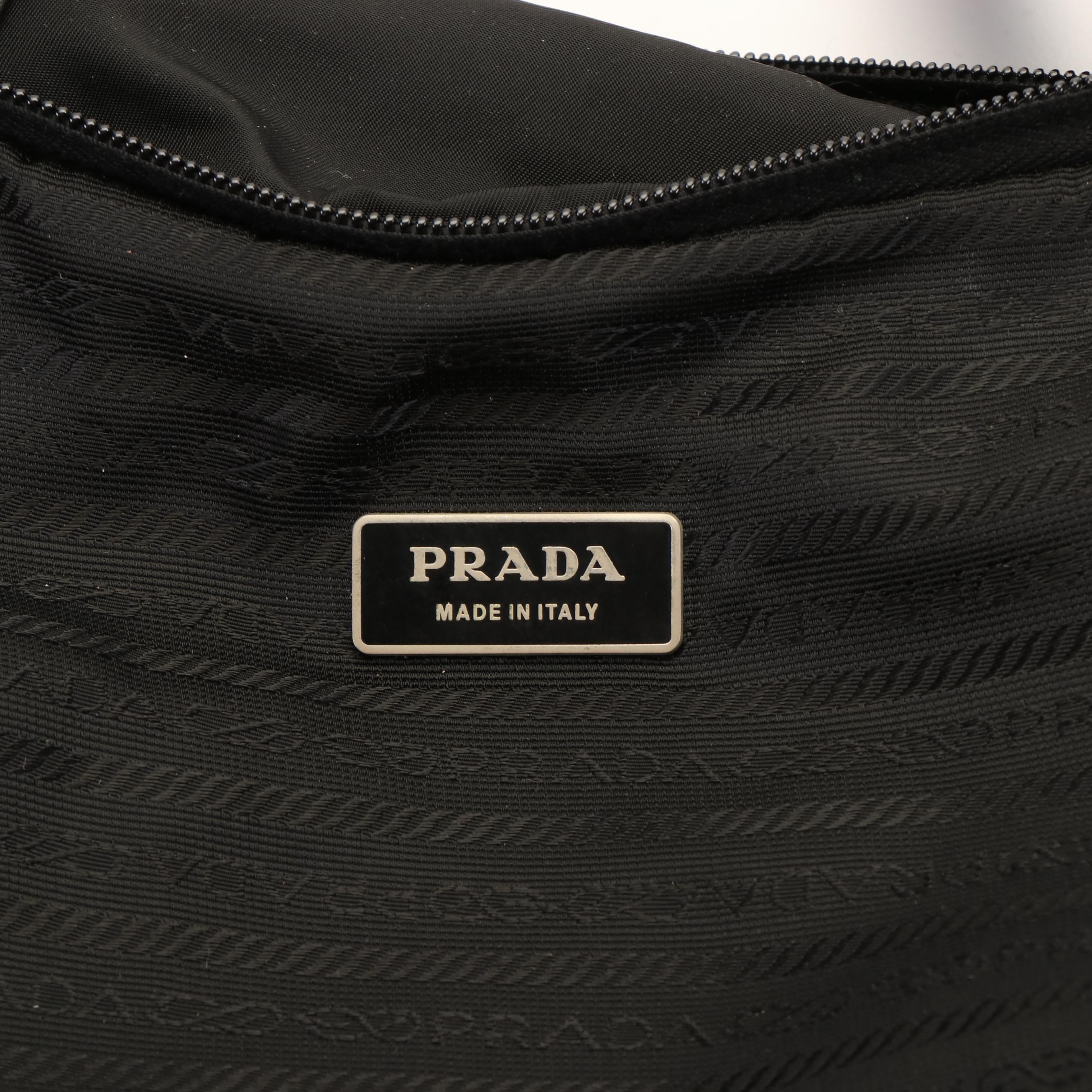 Prada Black Tessuto Nylon Business Bag
