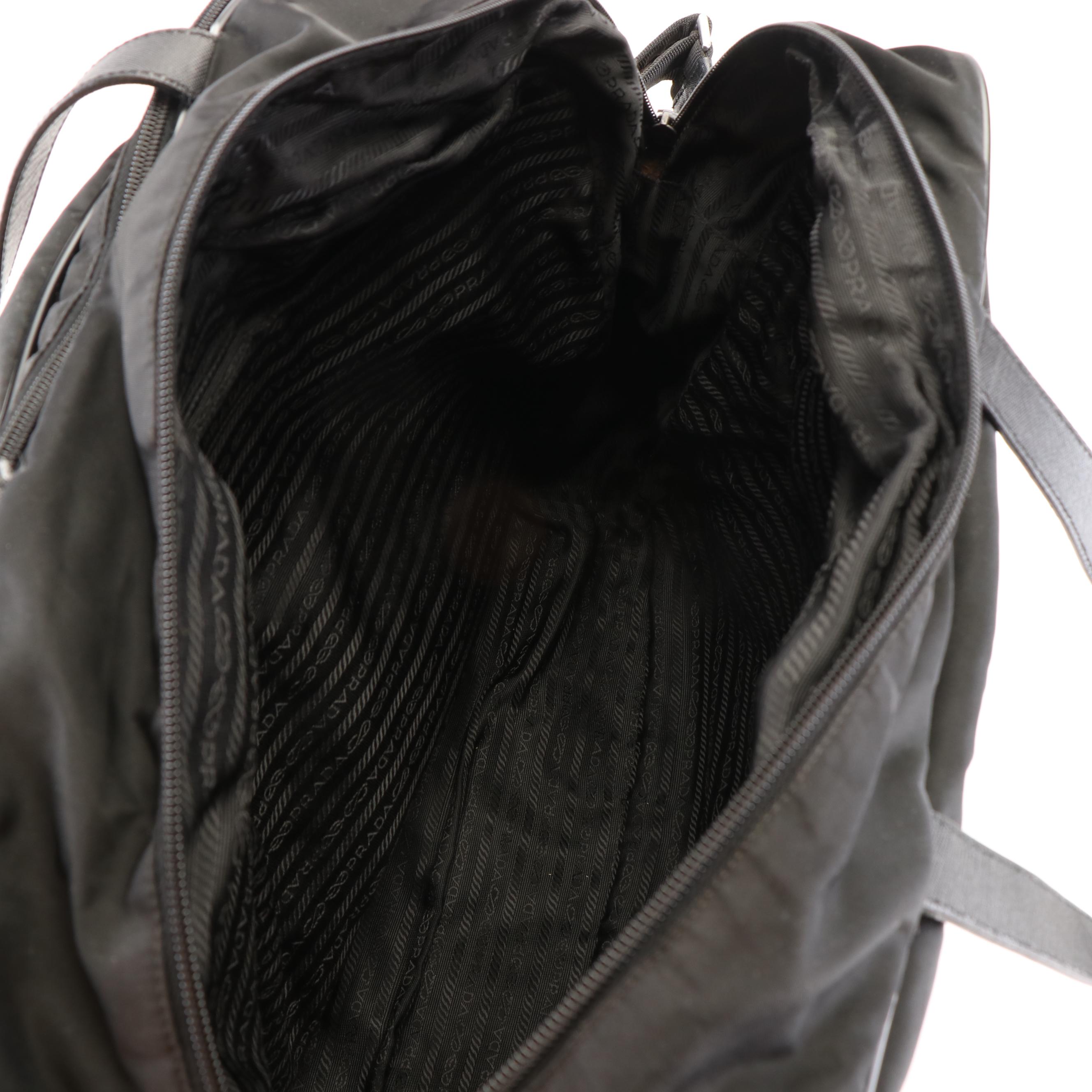 Prada Black Tessuto Nylon Business Bag