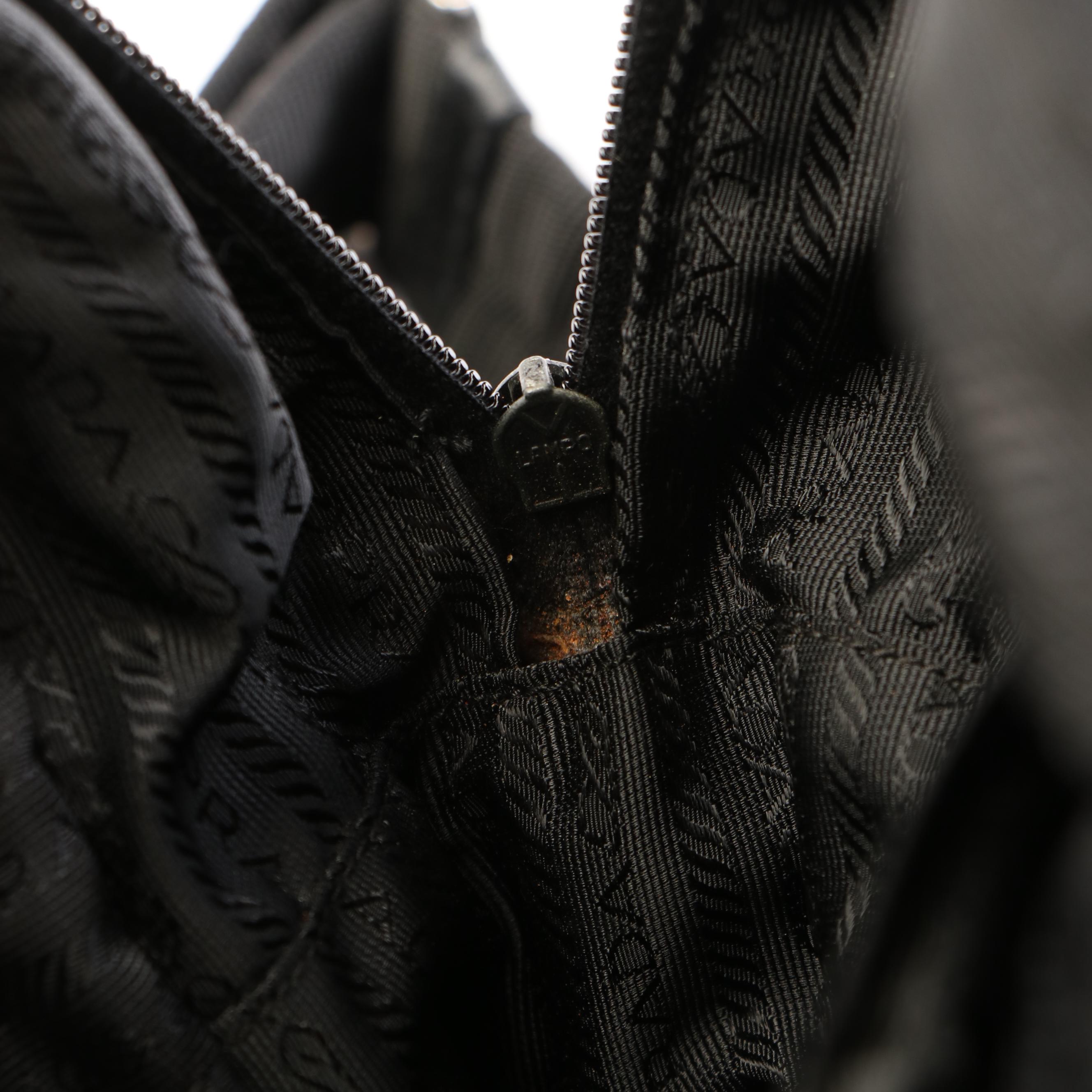 Prada Black Tessuto Nylon Business Bag
