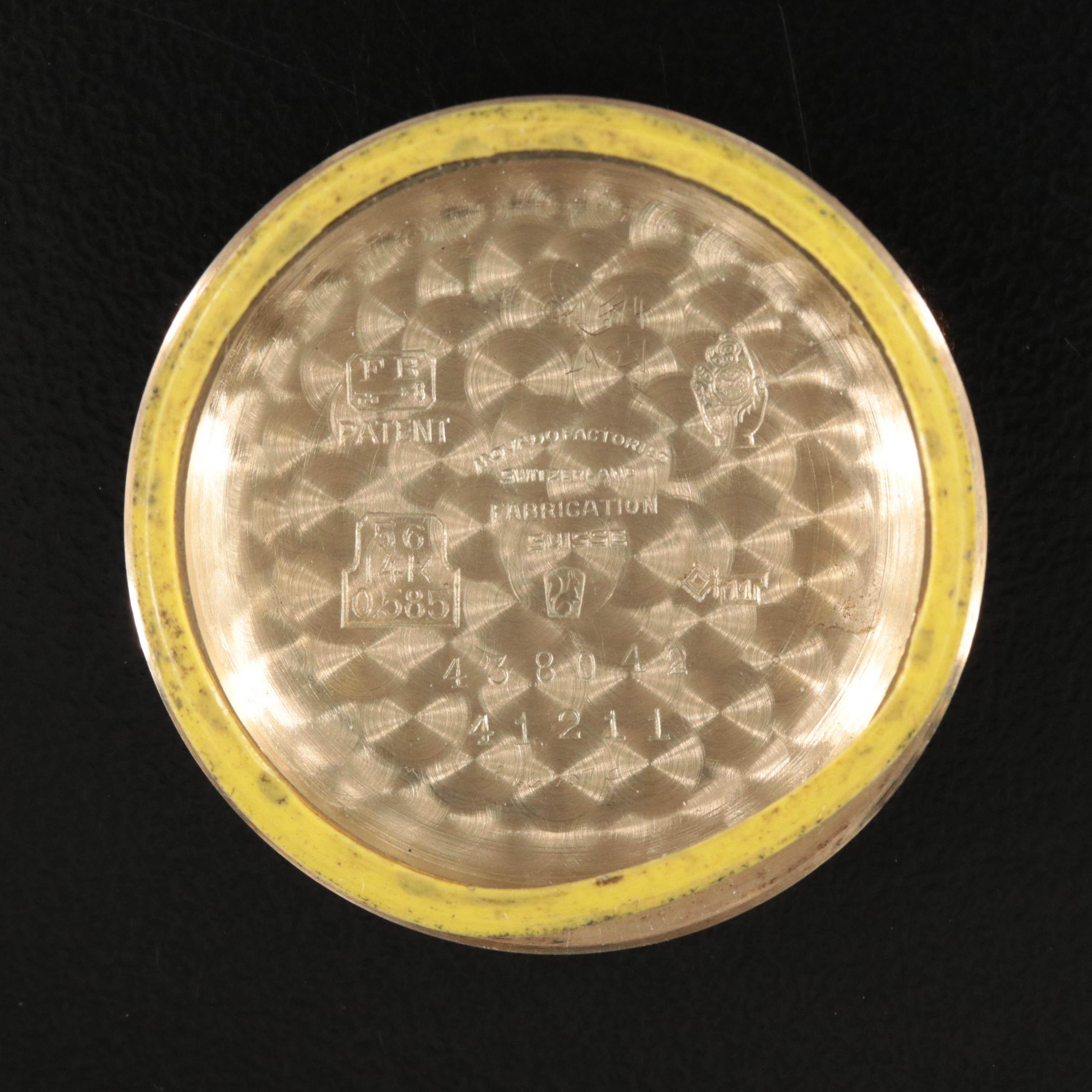 Vintage 14K Tiffany & Co. Automatic Chronometre Movado Presentation Watch