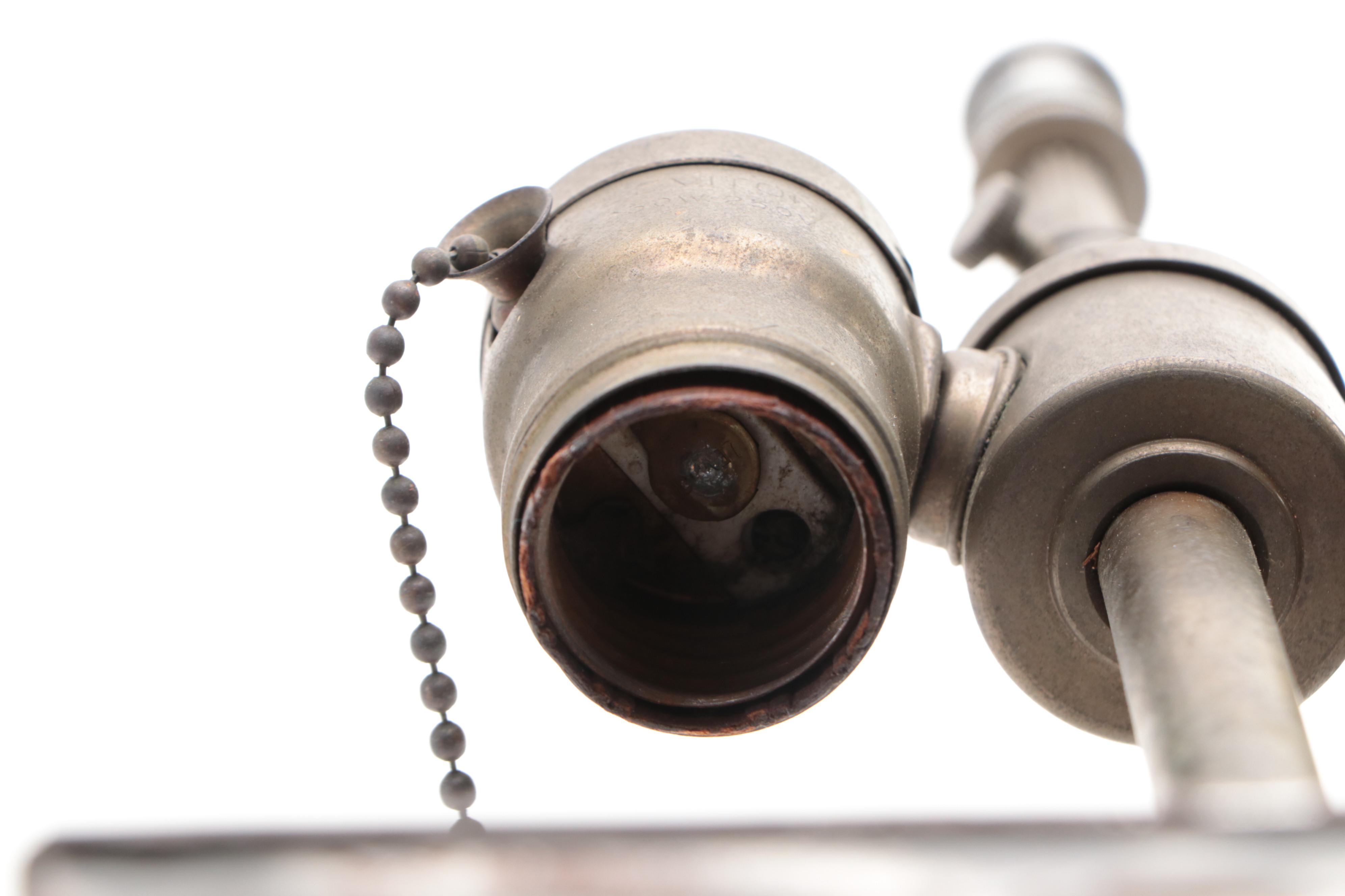 Colonial Tin Candle Mold Converted Table Lamp