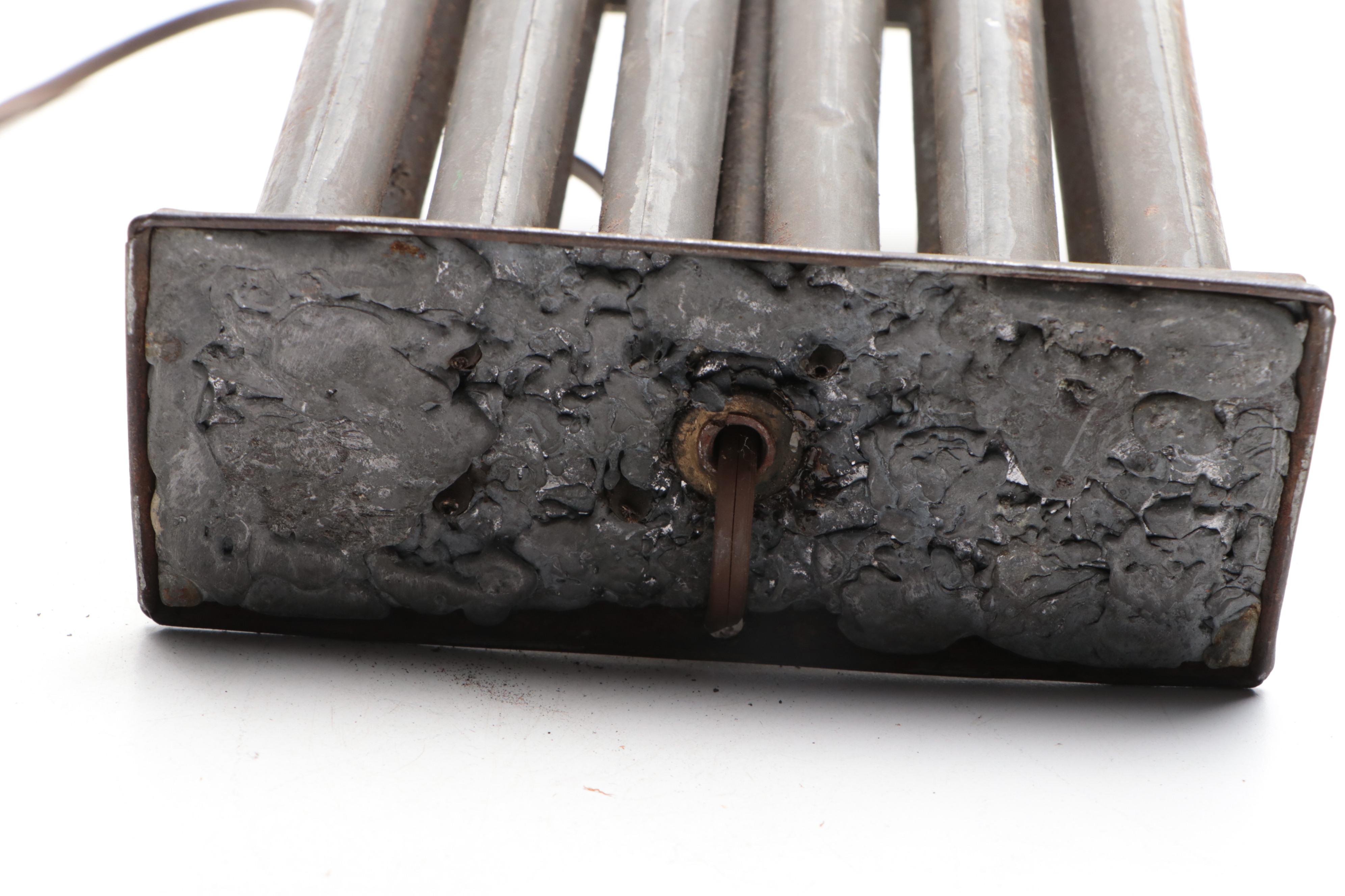 Colonial Tin Candle Mold Converted Table Lamp